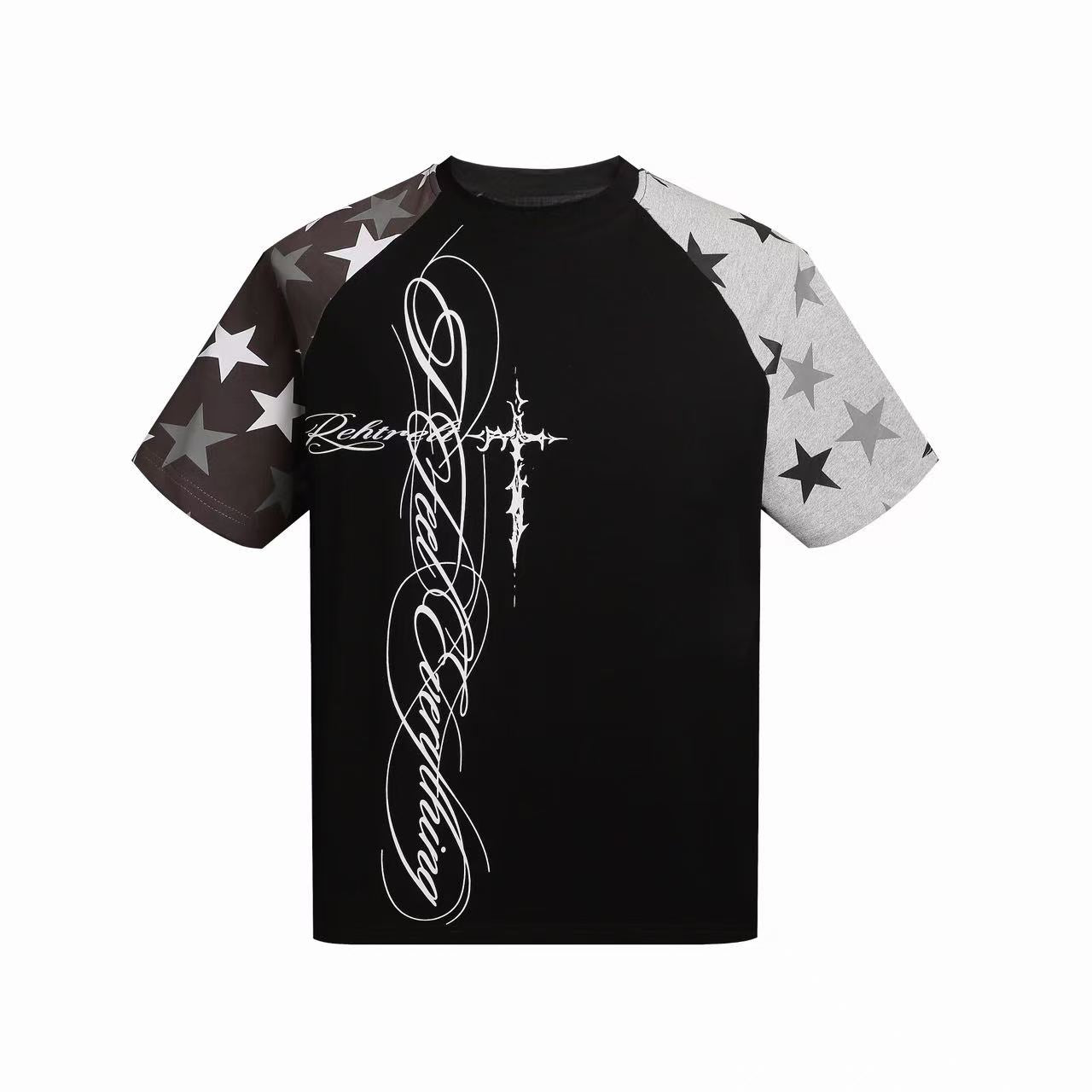 Omirad Star Sleeve Script Tee
