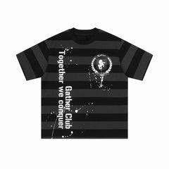 Omirad Striped Graphic Tee