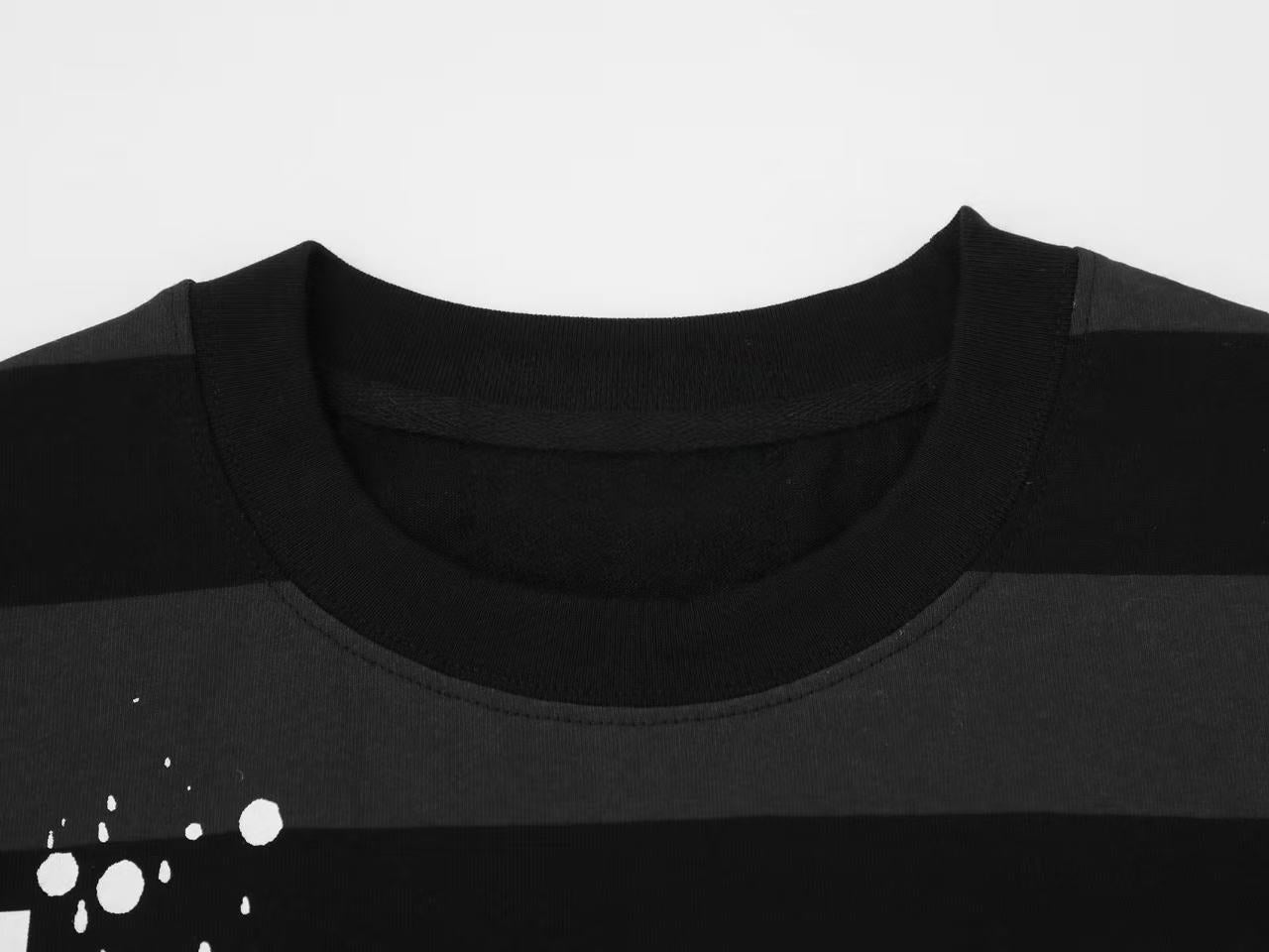 Omirad Striped Graphic Tee