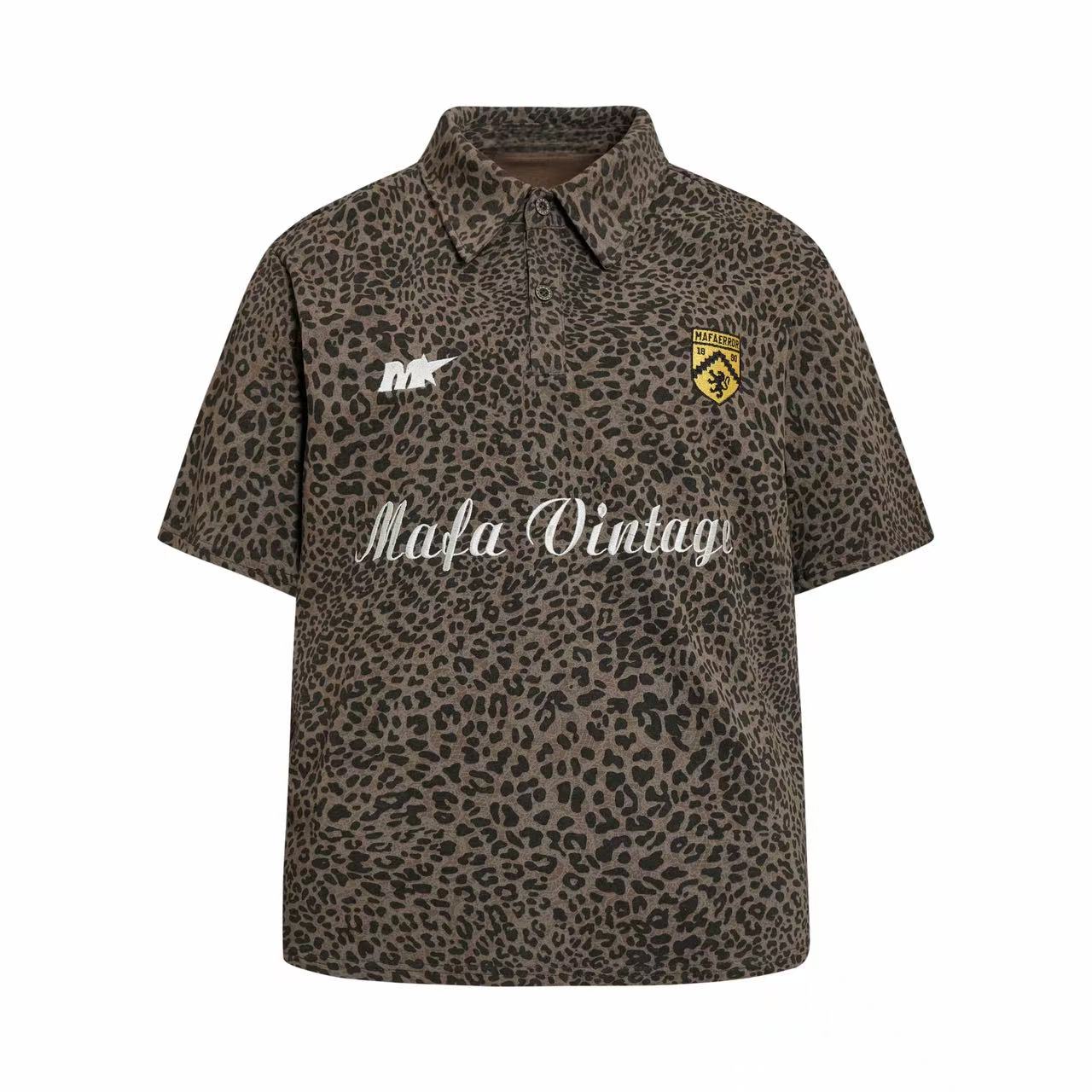 Omirad Leopard Vintage Polo Tee