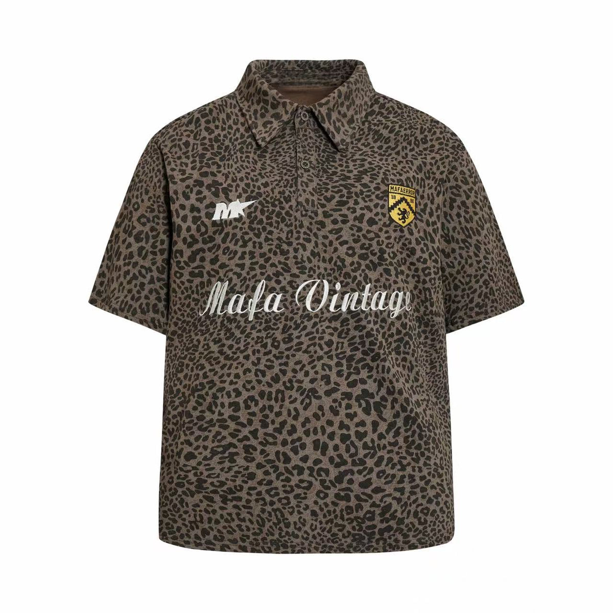 Omirad Leopard Vintage Polo Tee
