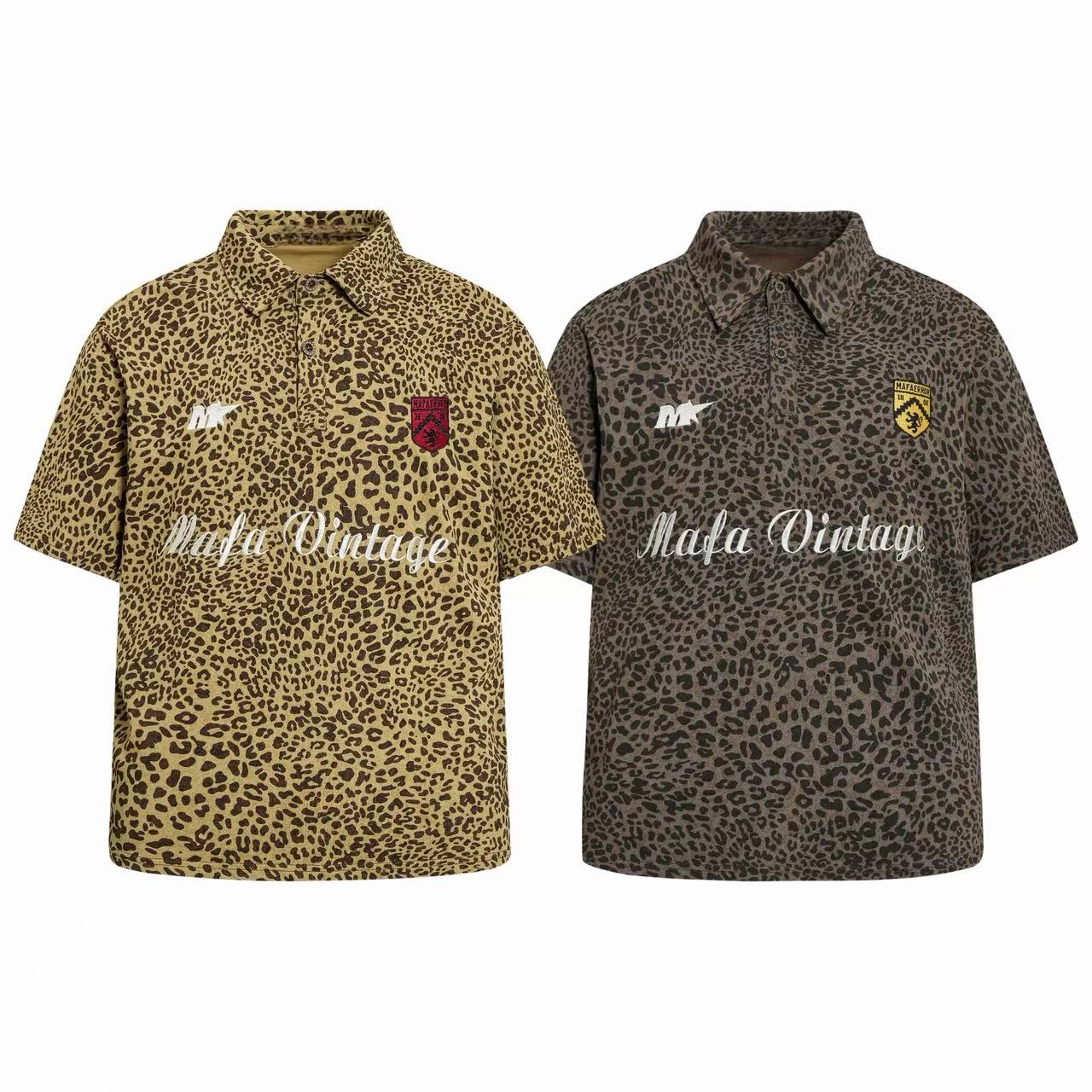 Omirad Leopard Vintage Polo Tee