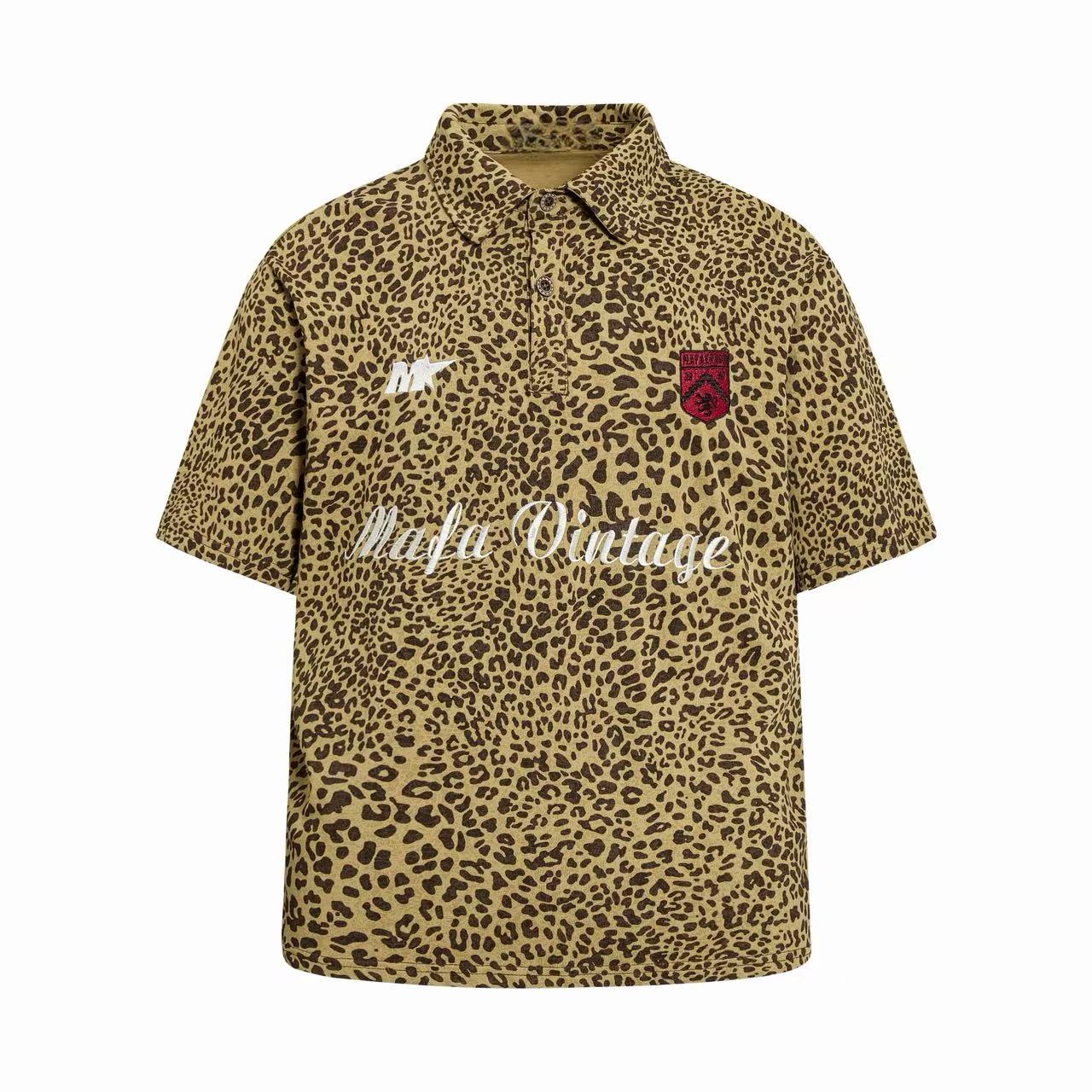 Omirad Leopard Vintage Polo Tee