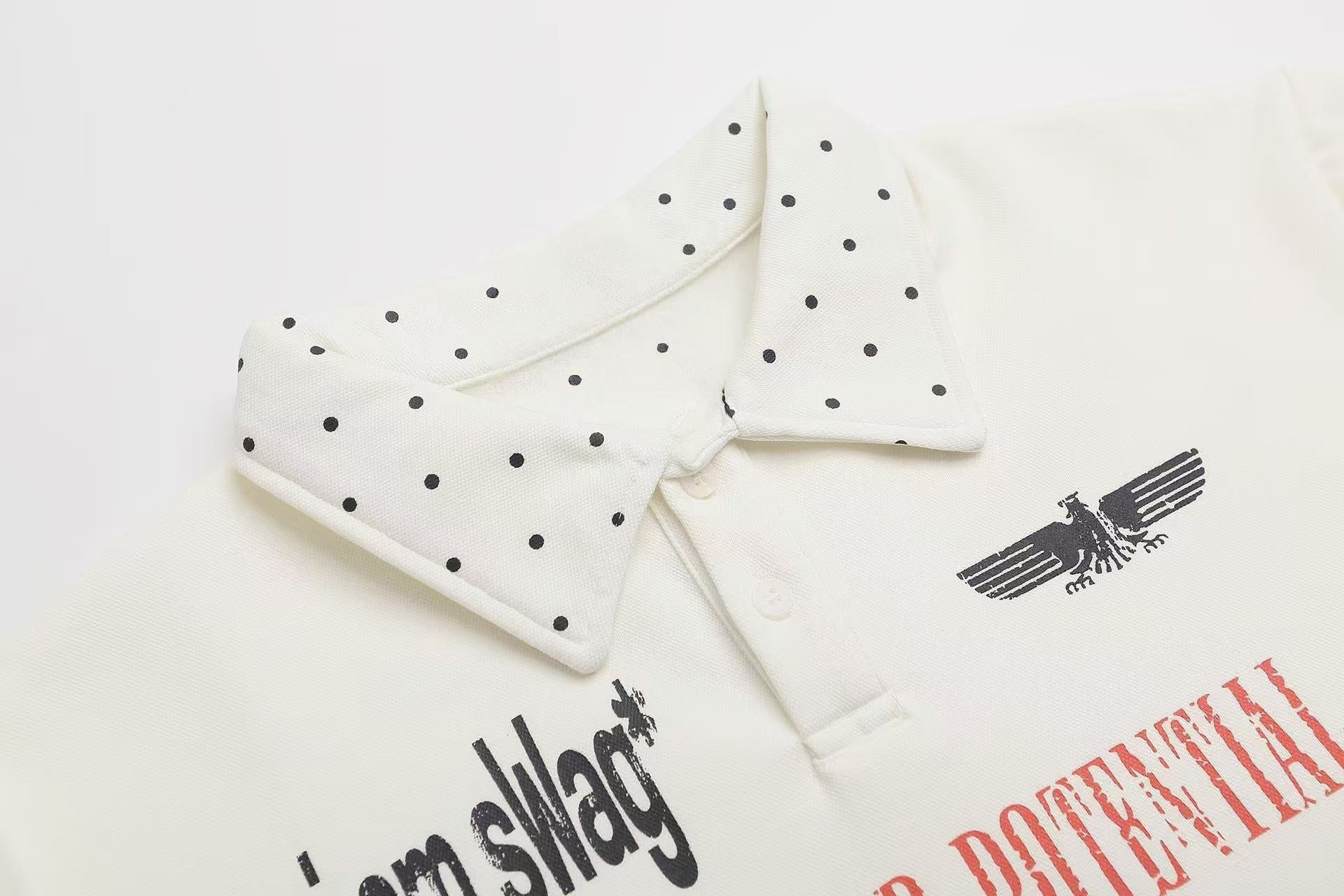 Omirad Studded Collar Polo Shirt