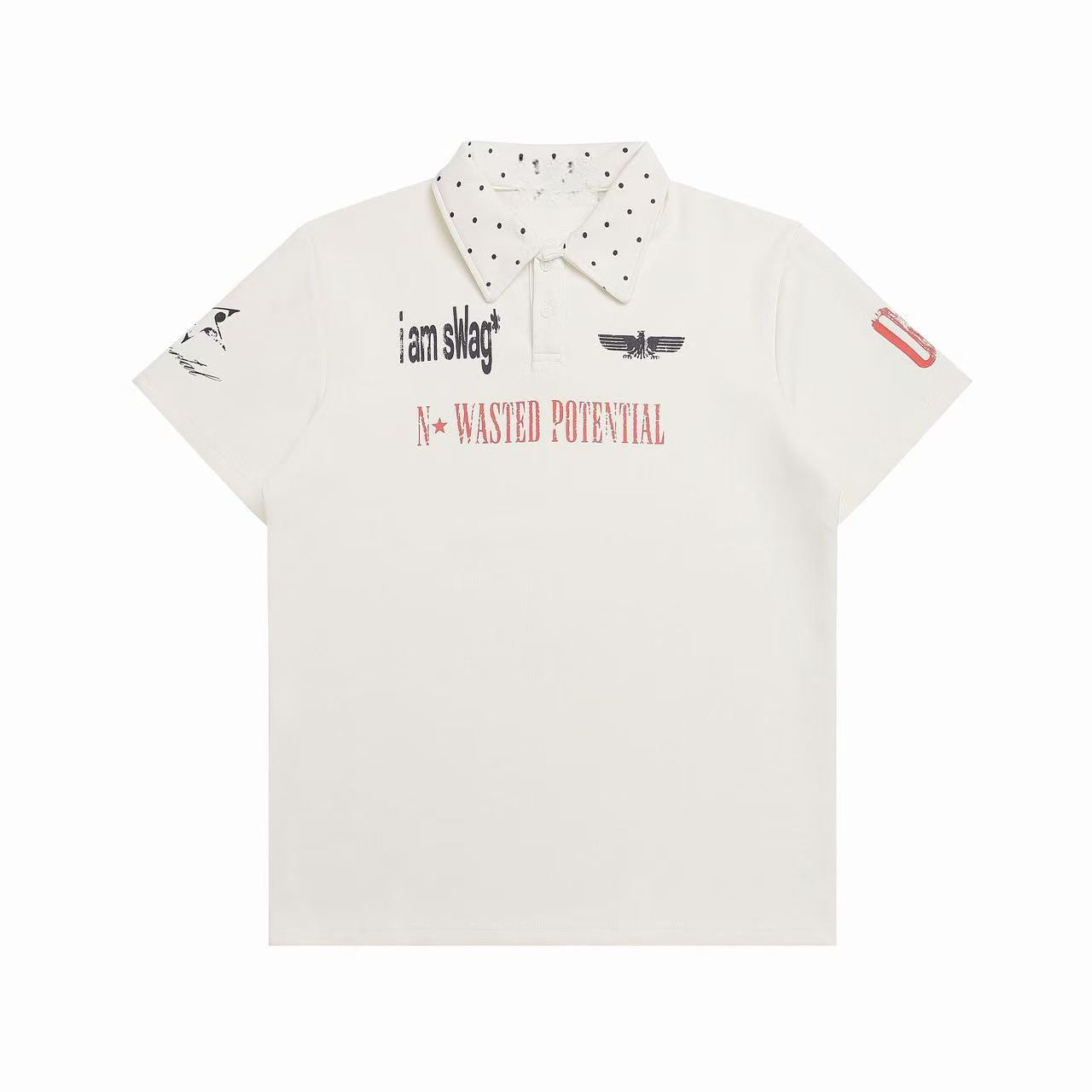 Omirad Studded Collar Polo Shirt