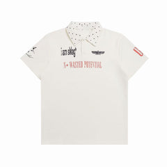 Omirad Studded Collar Polo Shirt