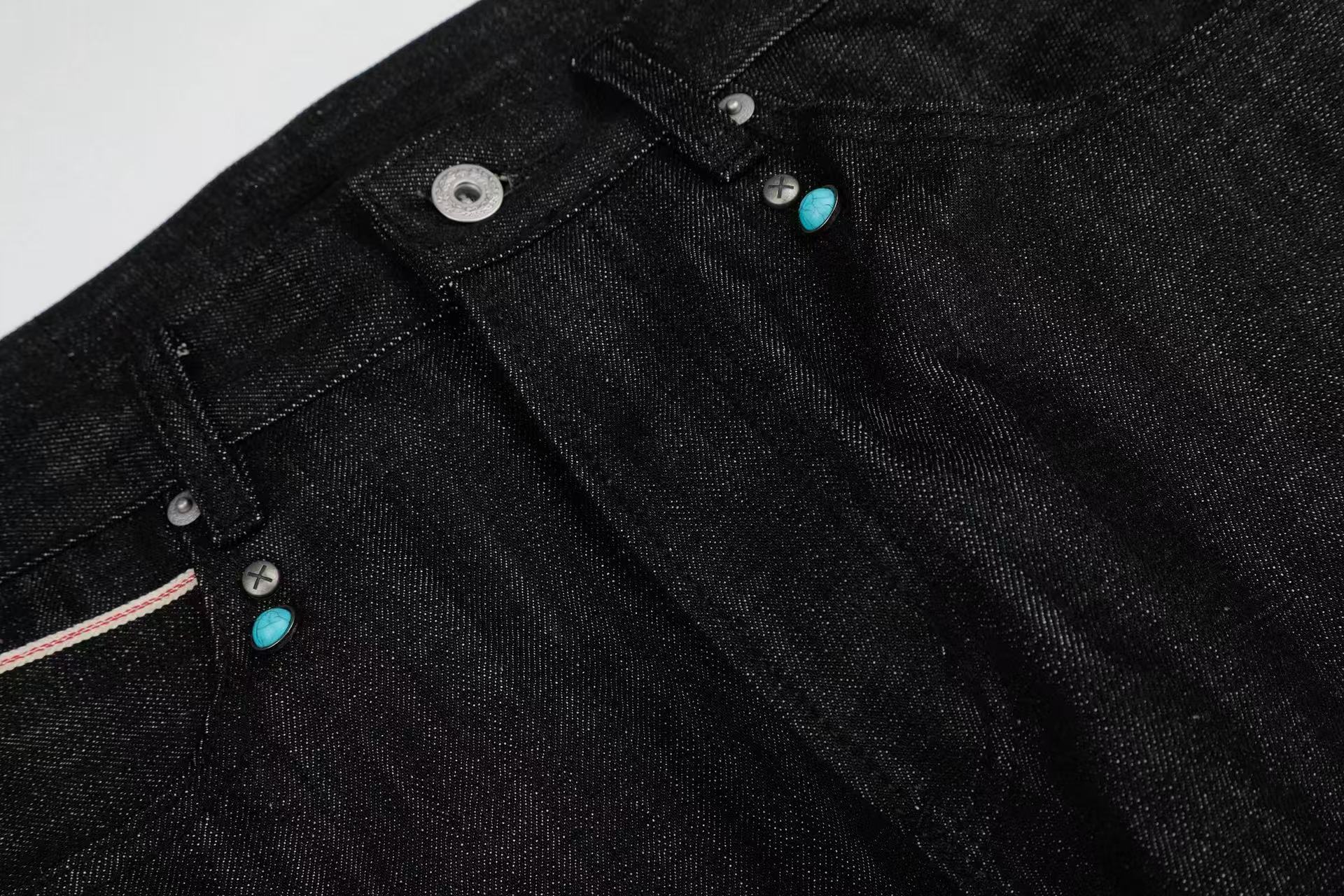 Omirad Raw Denim Wide-Leg Jeans