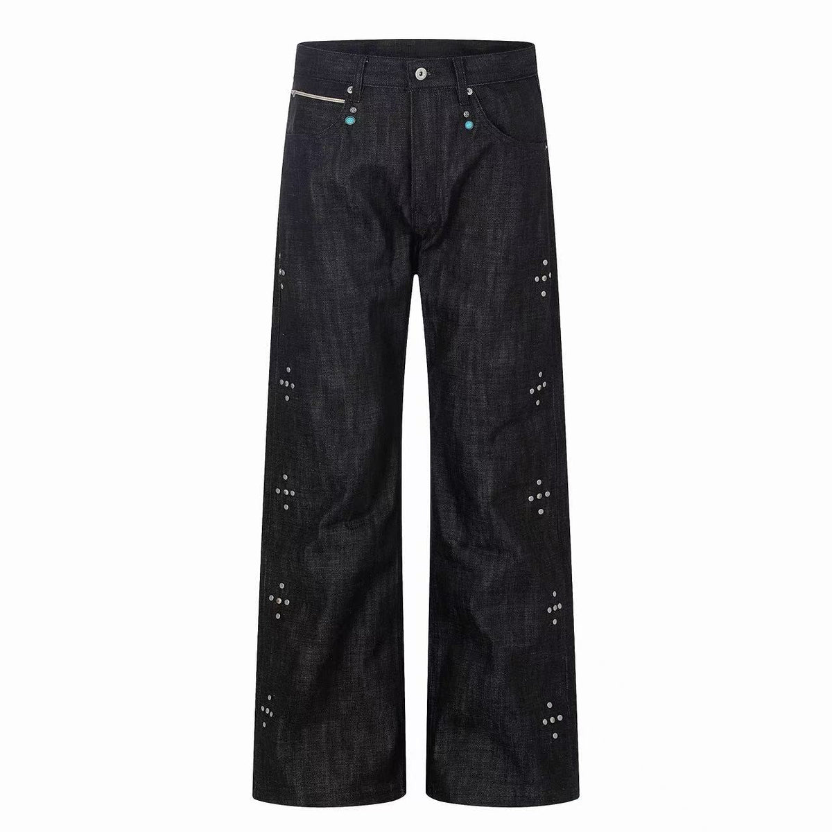 Omirad Raw Denim Wide-Leg Jeans