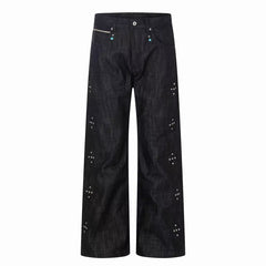 Omirad Raw Denim Wide-Leg Jeans