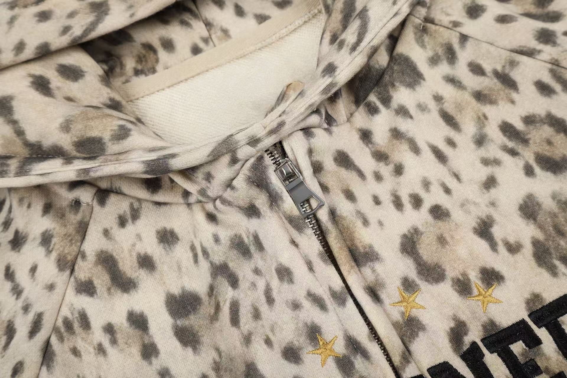Omirad Leopard Full-Zip Hoodie