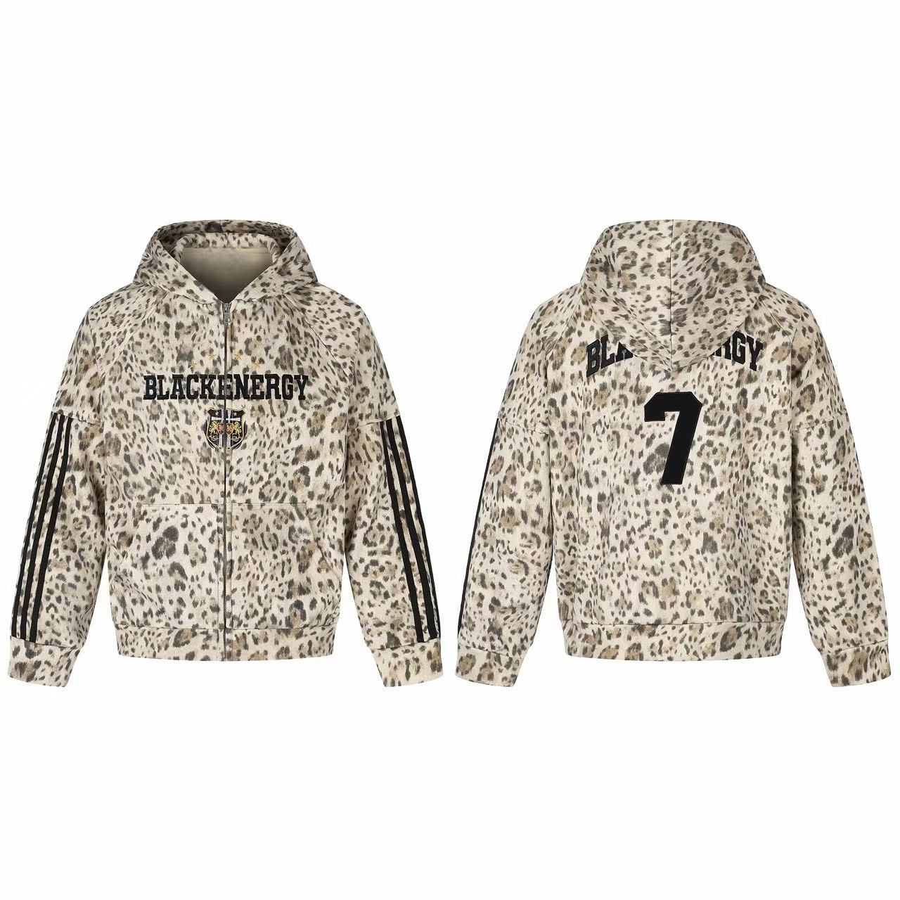Omirad Leopard Full-Zip Hoodie