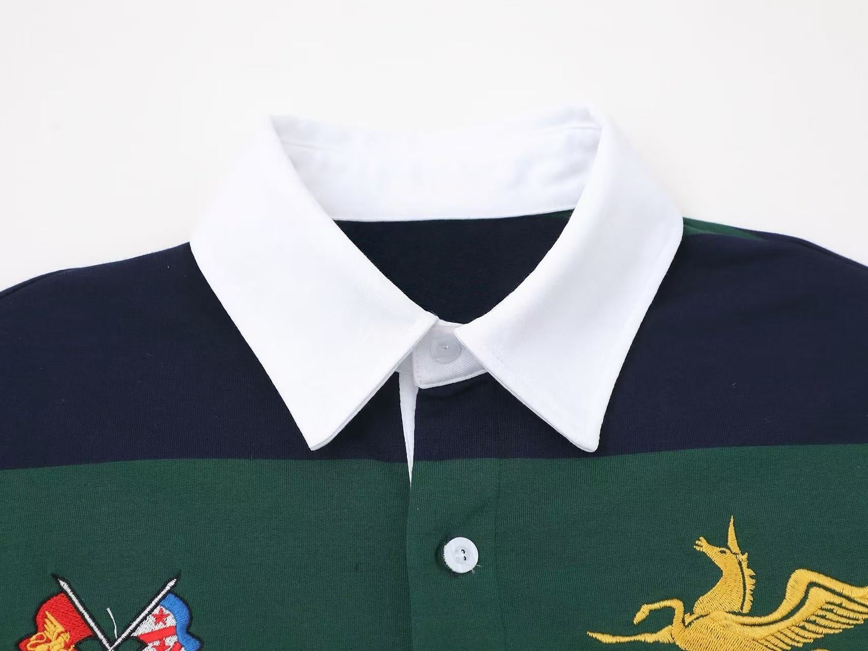 Omirad Striped Rugby Polo