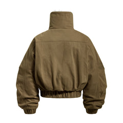 Omirad Fur-Lined High-Neck Cotton Jacket
