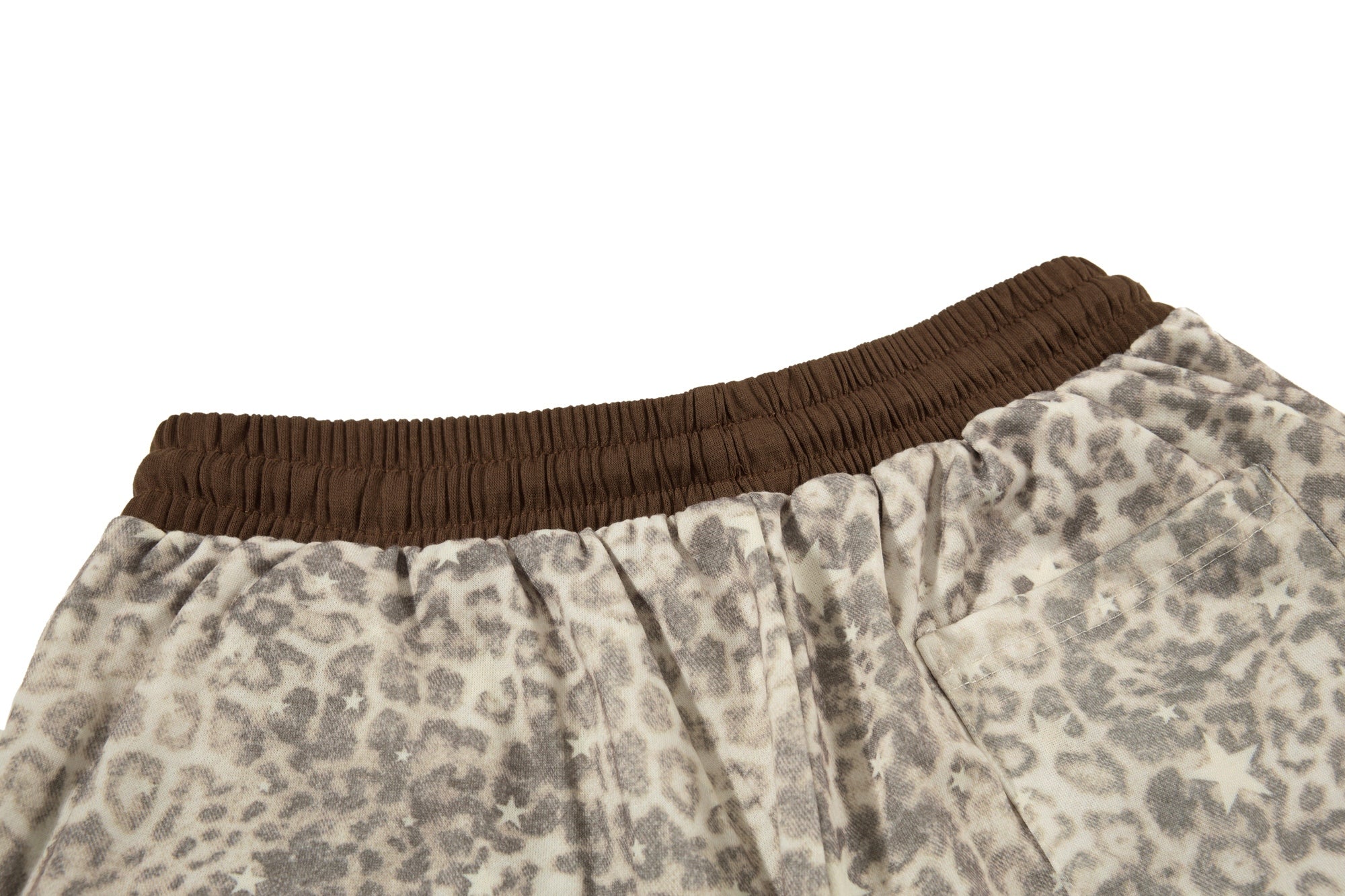 Omirad Leopard Washed Wide-Leg Sweatpants
