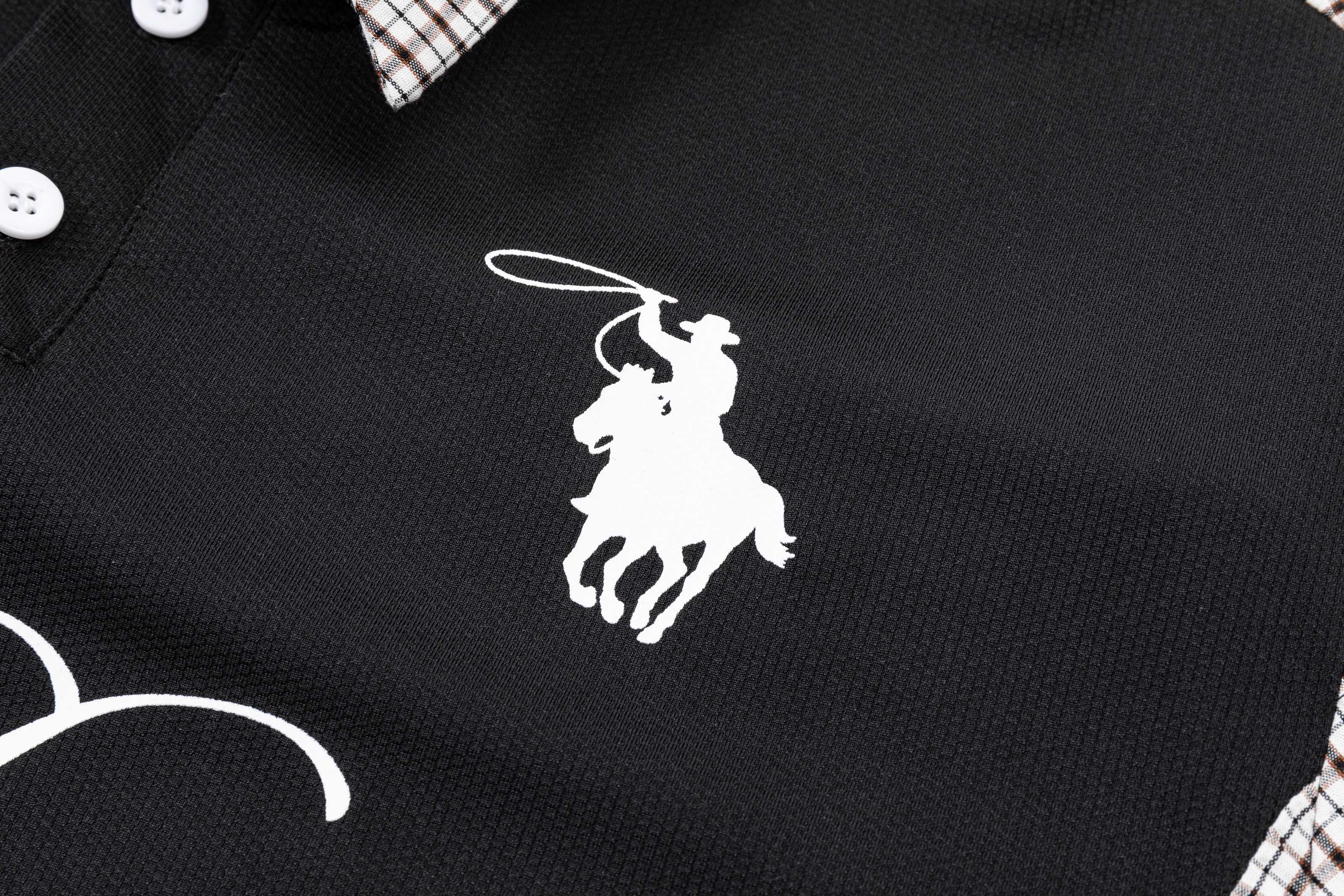 Omirad Vintage Plaid Panel Polo