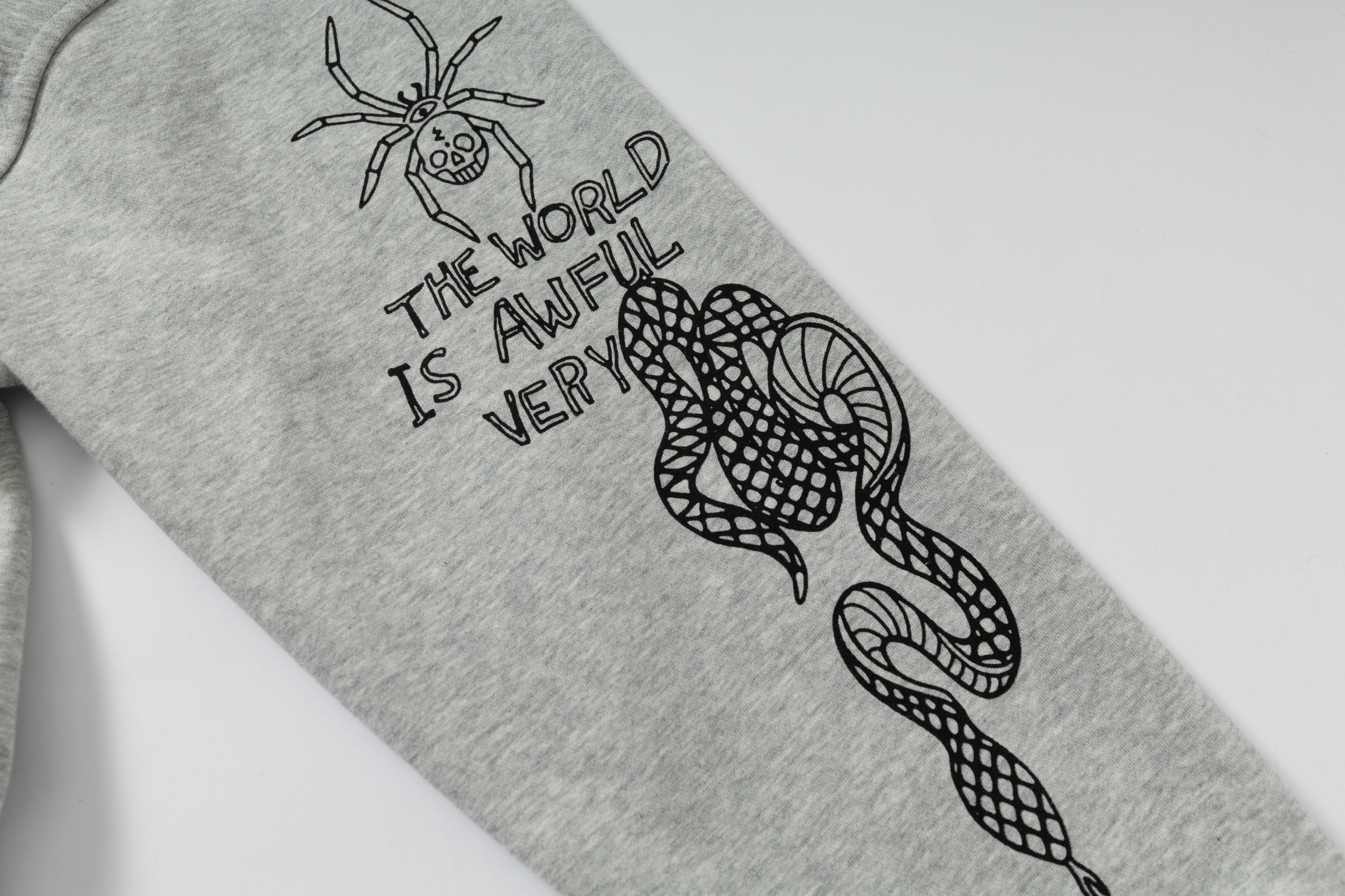 Omirad Doodle Graphic Zip Hoodie