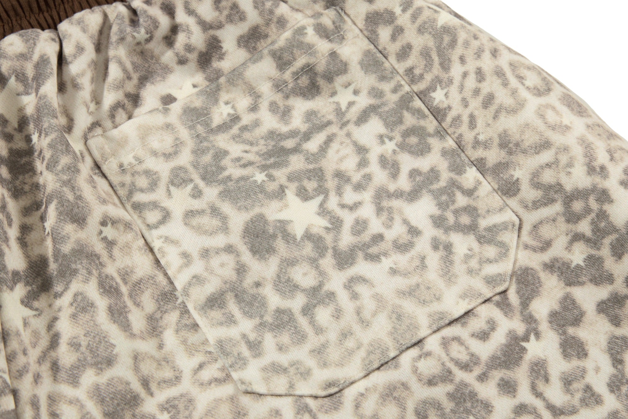 Omirad Leopard Washed Wide-Leg Sweatpants