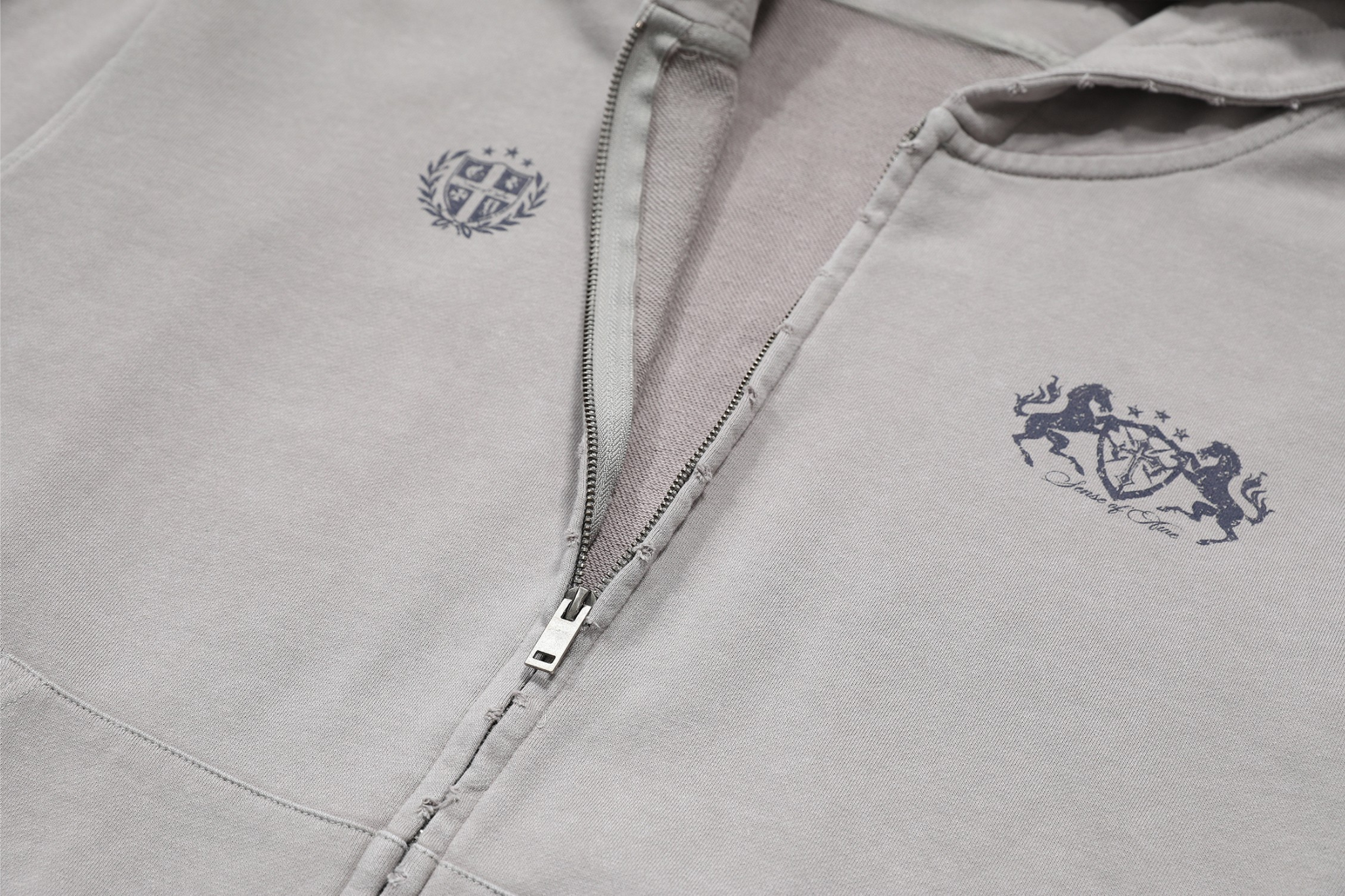 Omirad Vintage Crest Zip Hoodie
