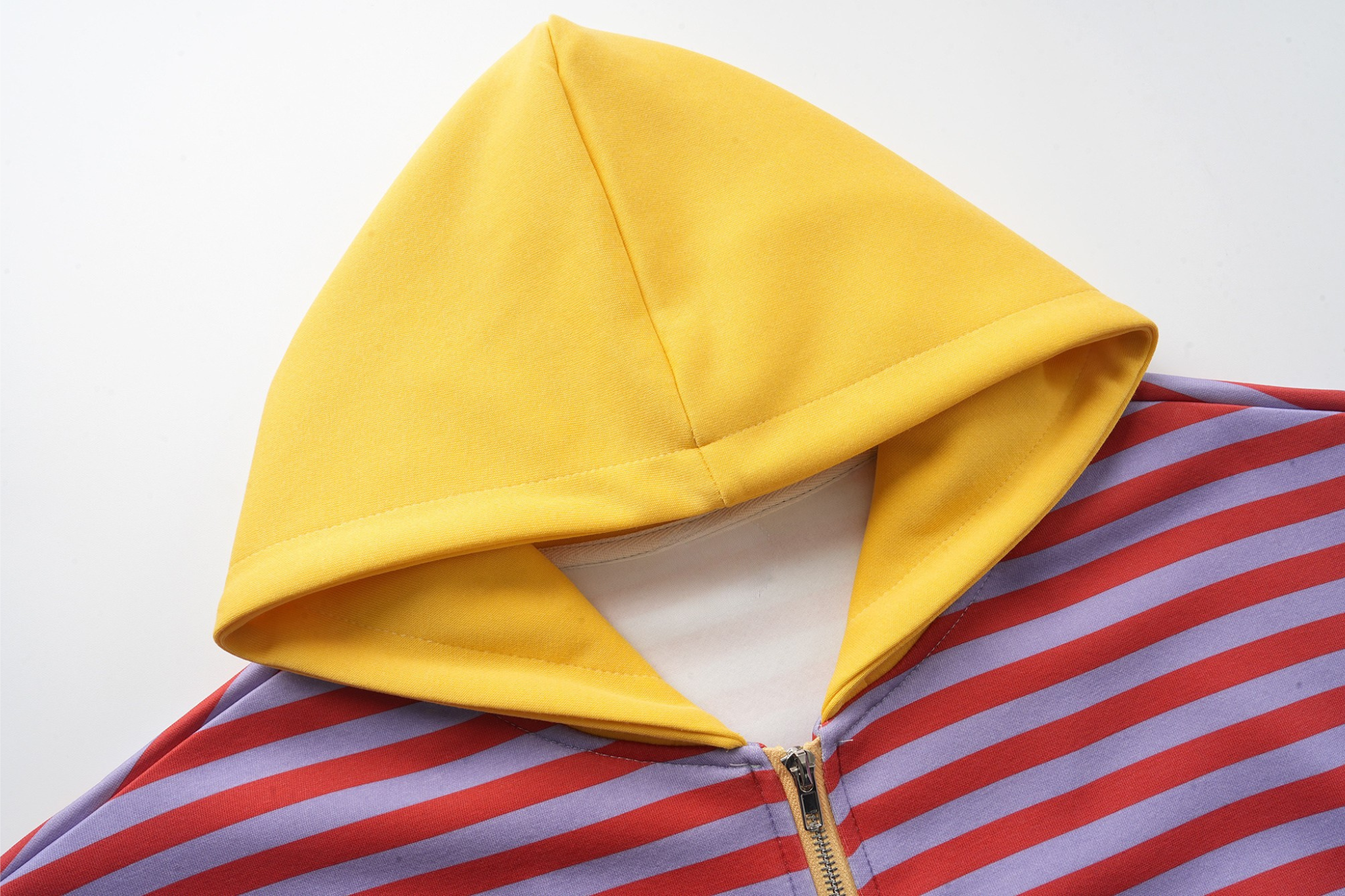 Omirad Striped Zip-Up Hoodie