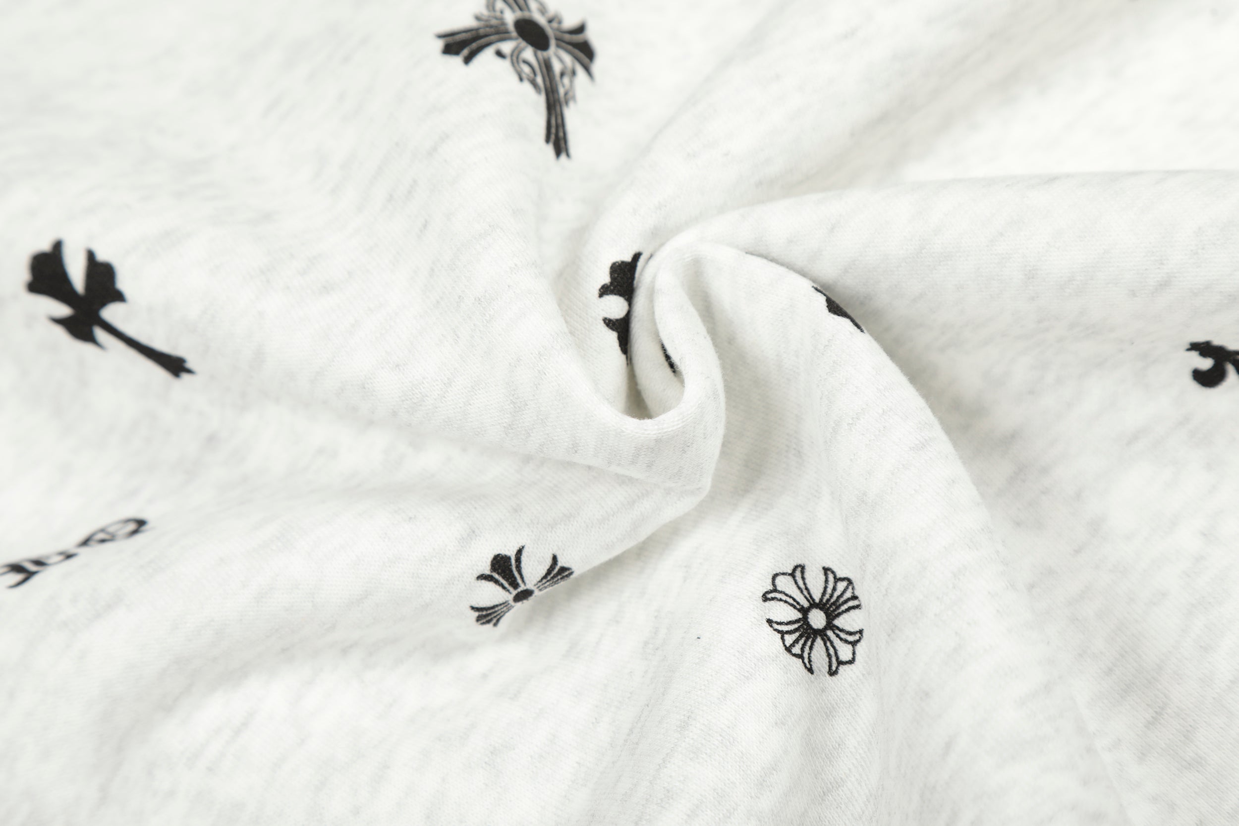 Omirad All-Over Cross Print Hooded Jacket