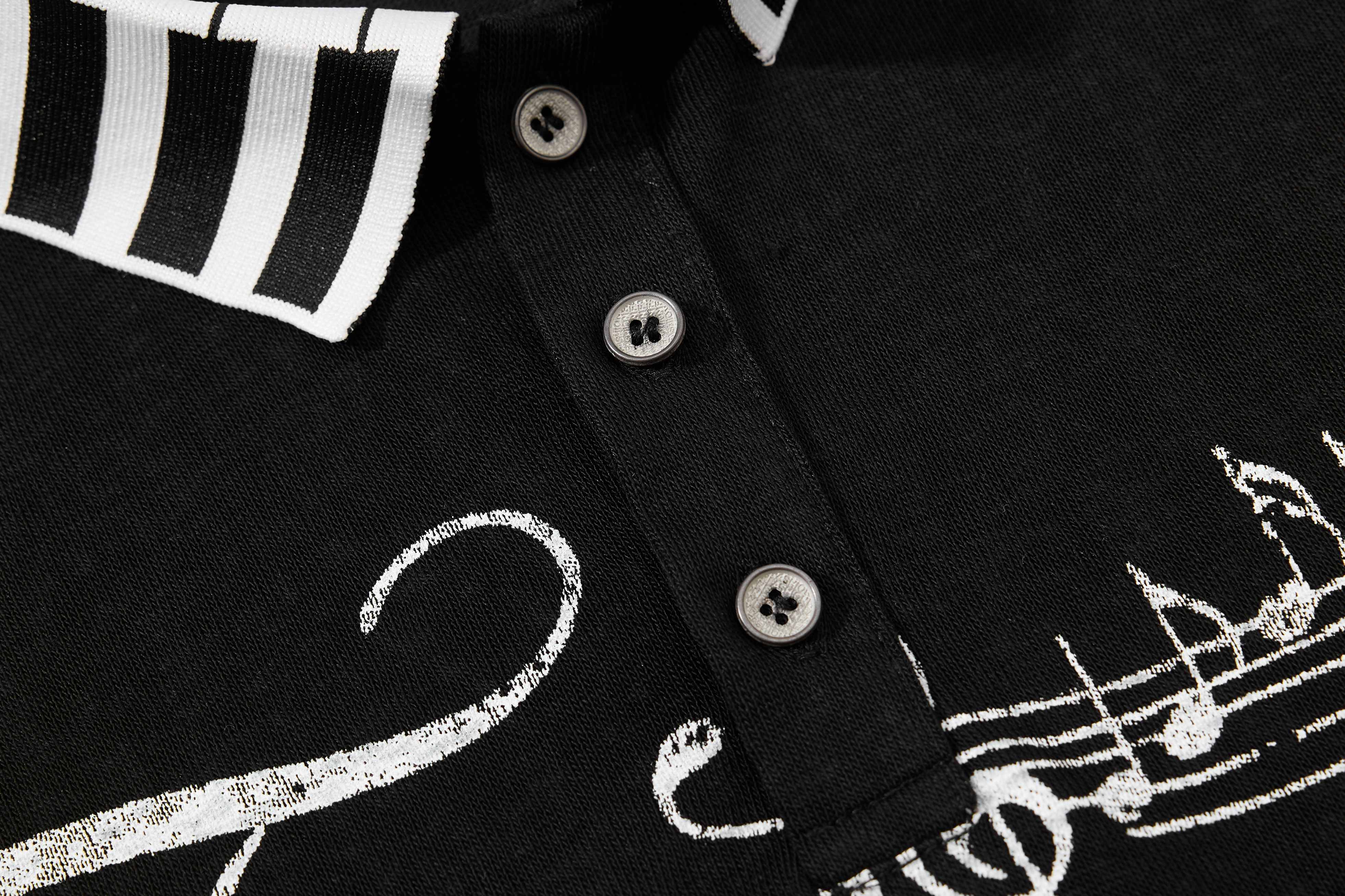 Omirad Music Script Polo Shirt