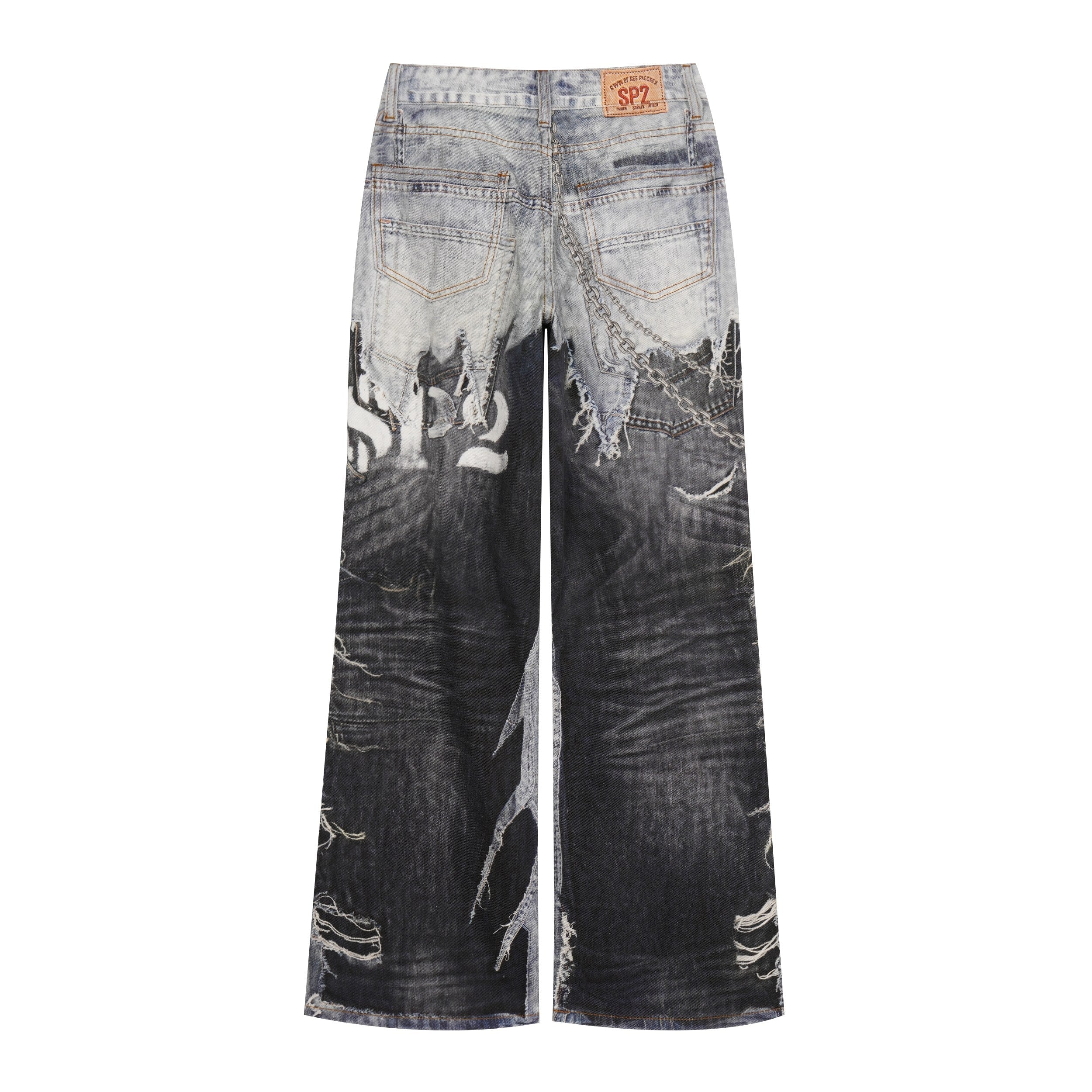 Omirad Distressed Patchwork Jeans