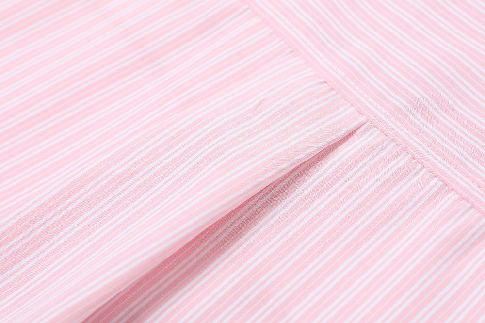 Omirad “Puppy For You” Striped Short-Sleeve Shirt