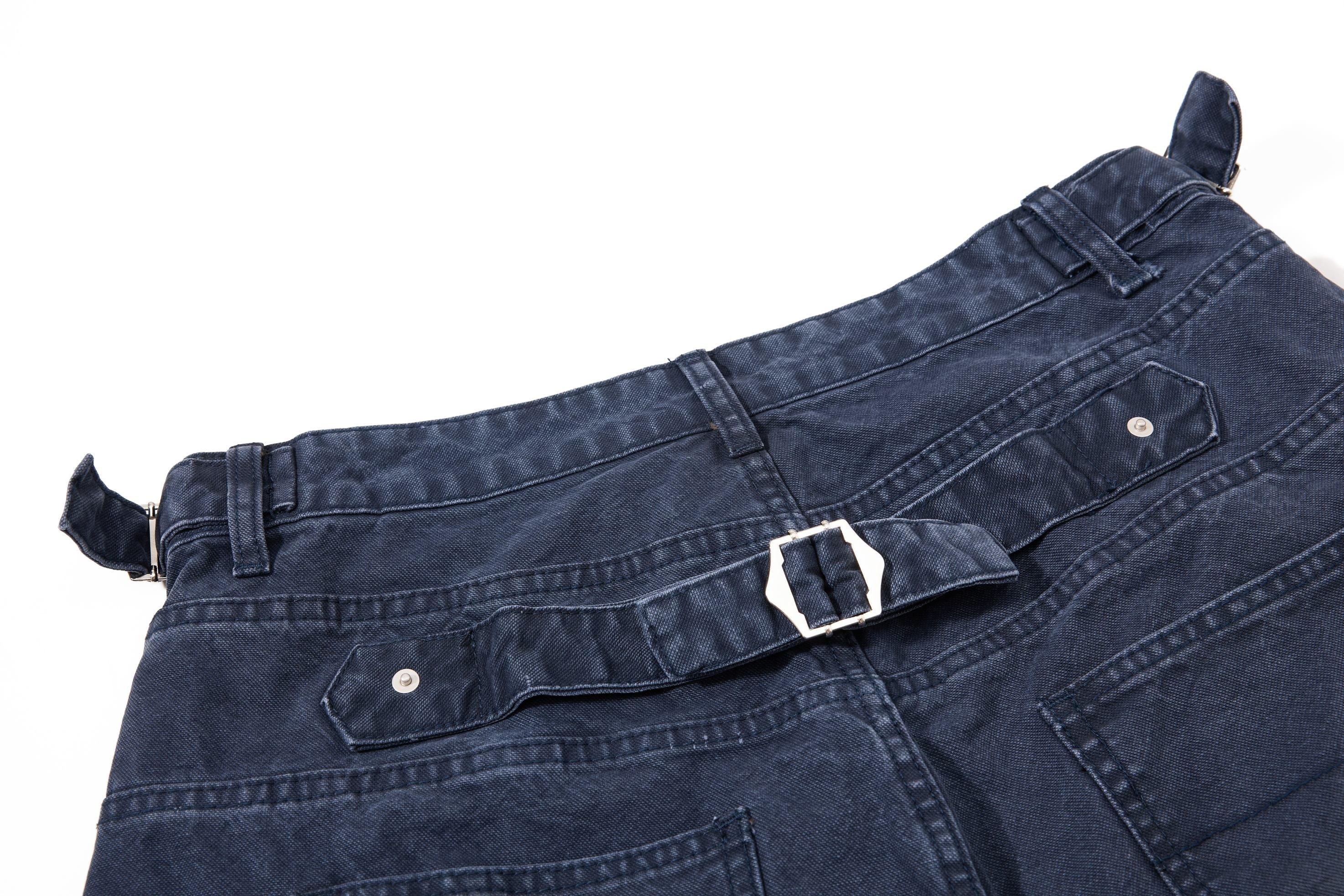 Omirad Vintage Wide-Leg Denim Shorts
