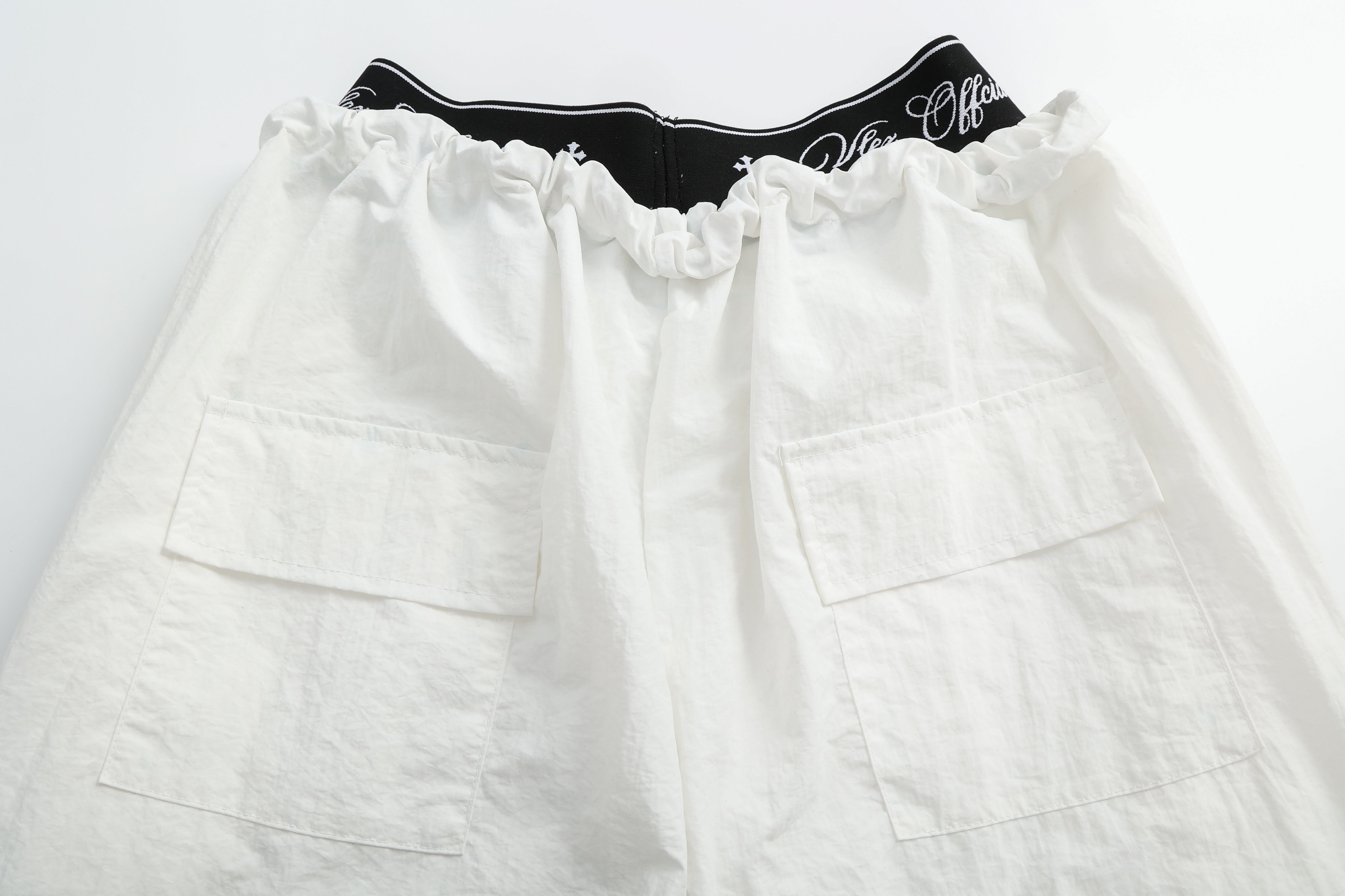 Omirad Layered Waist Wide-Leg Sweatpants