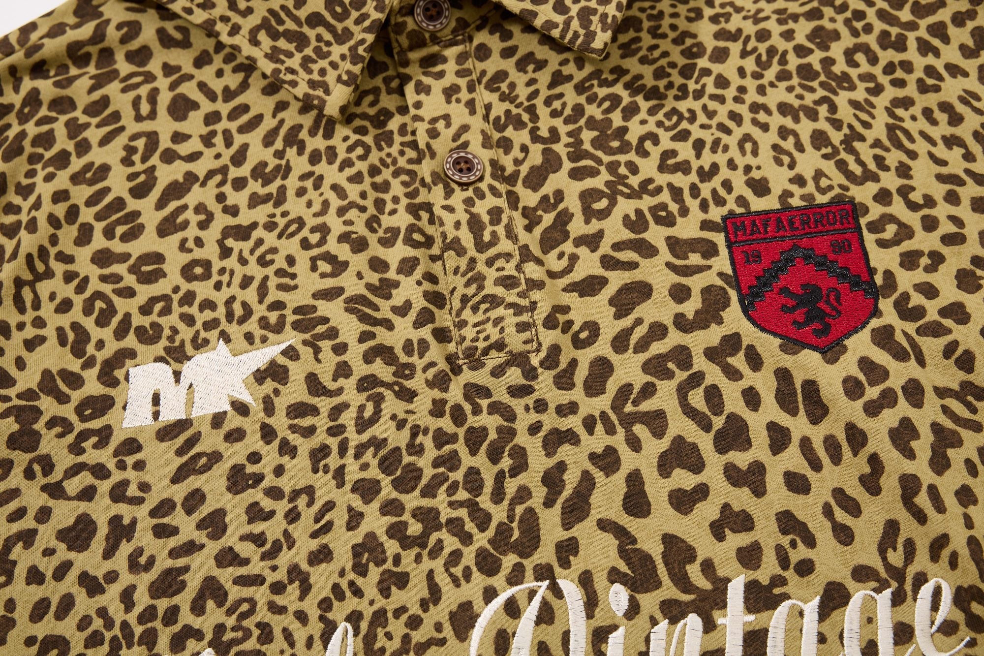 Omirad Leopard Vintage Polo Tee