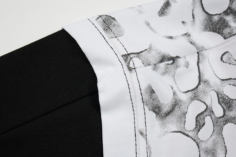 Omirad Leopard Mesh Layered Graphic T-Shirt