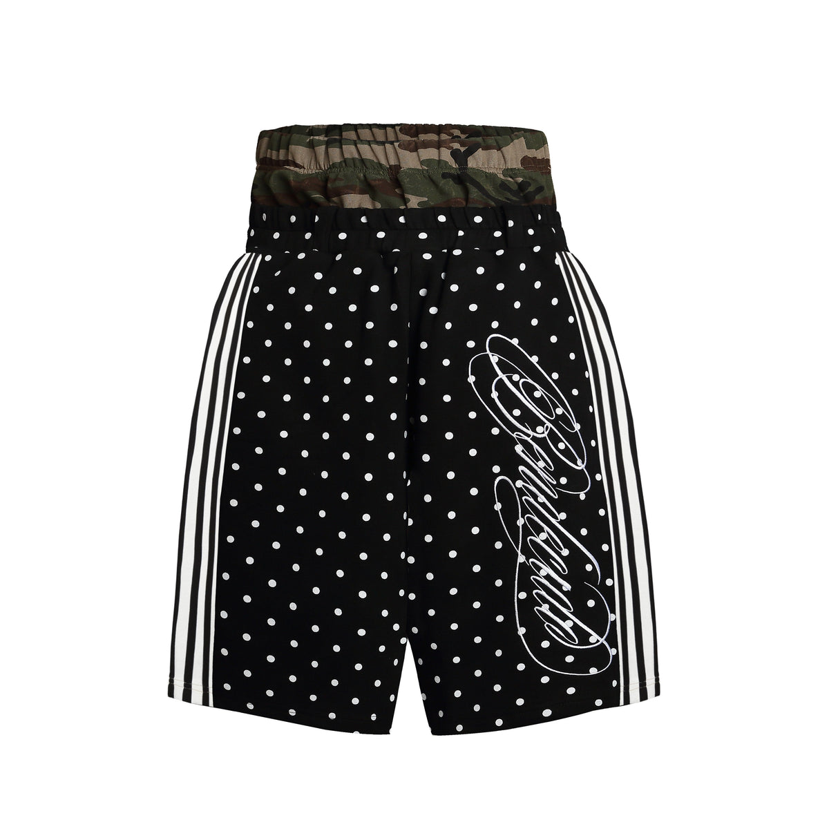 Omirad Polka Dot Camo Waist Shorts