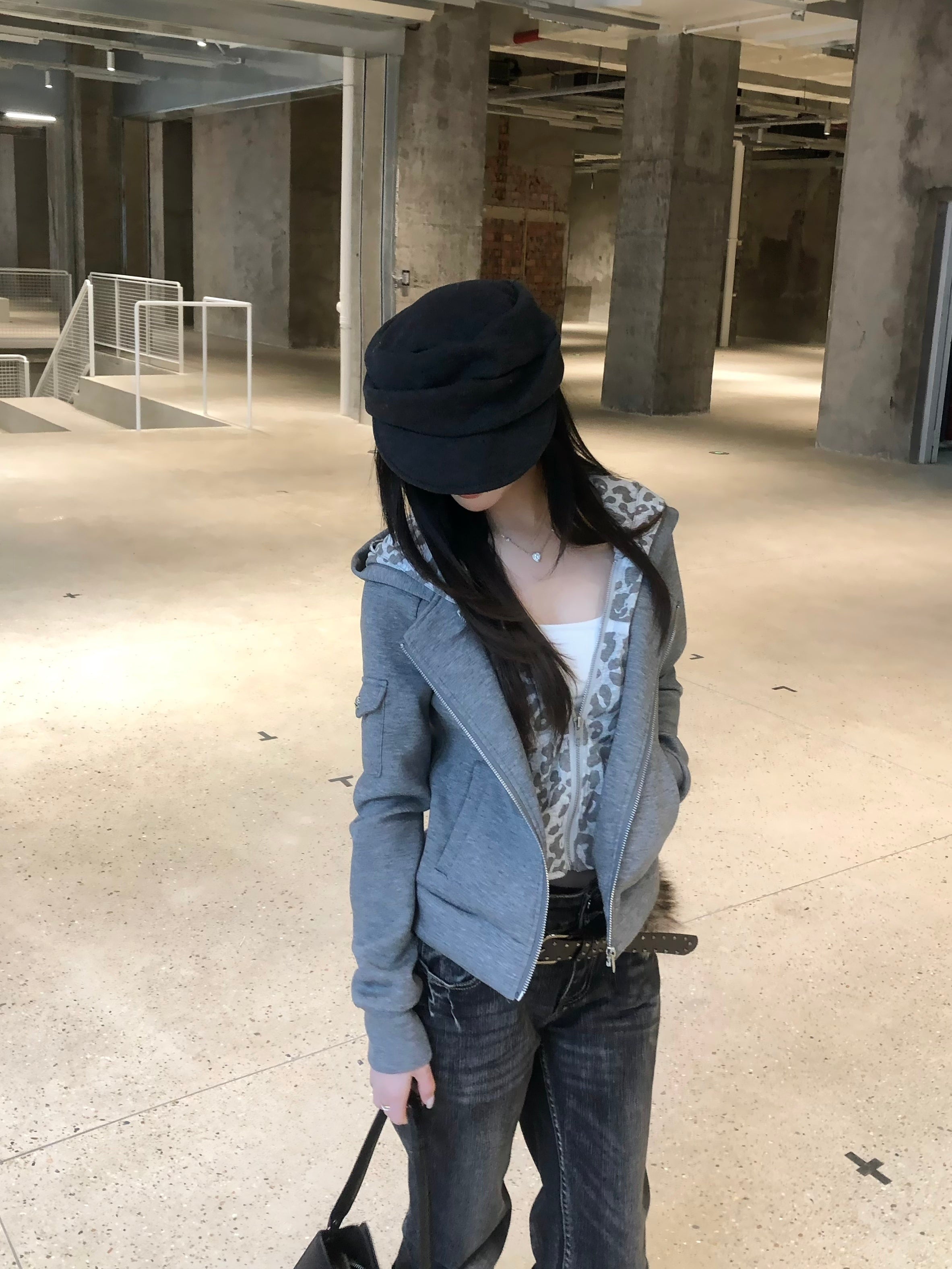 Omirad Layered Zip-Up Hoodie
