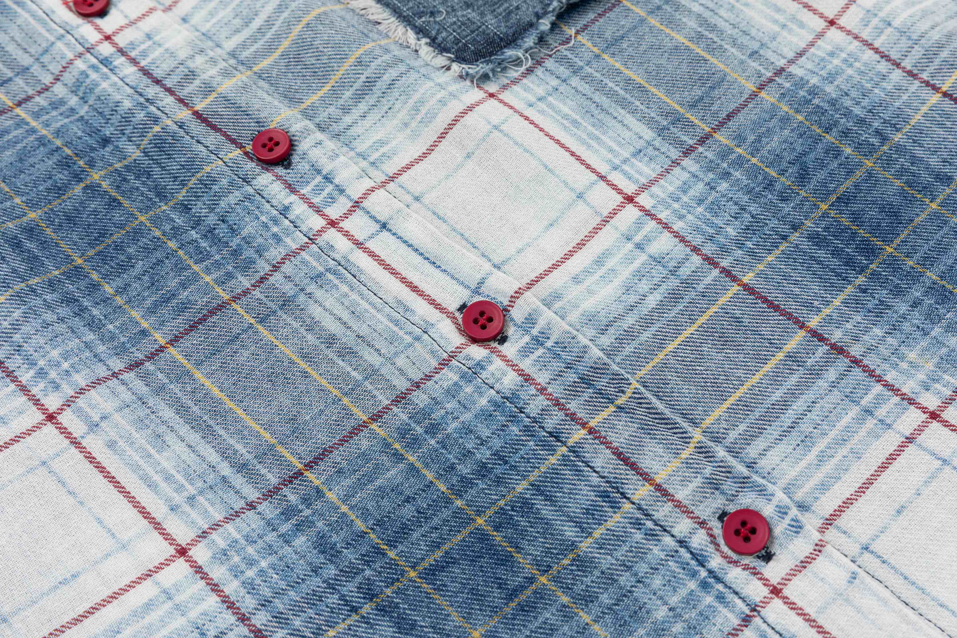 Omirad Vintage Plaid Flannel Shirt