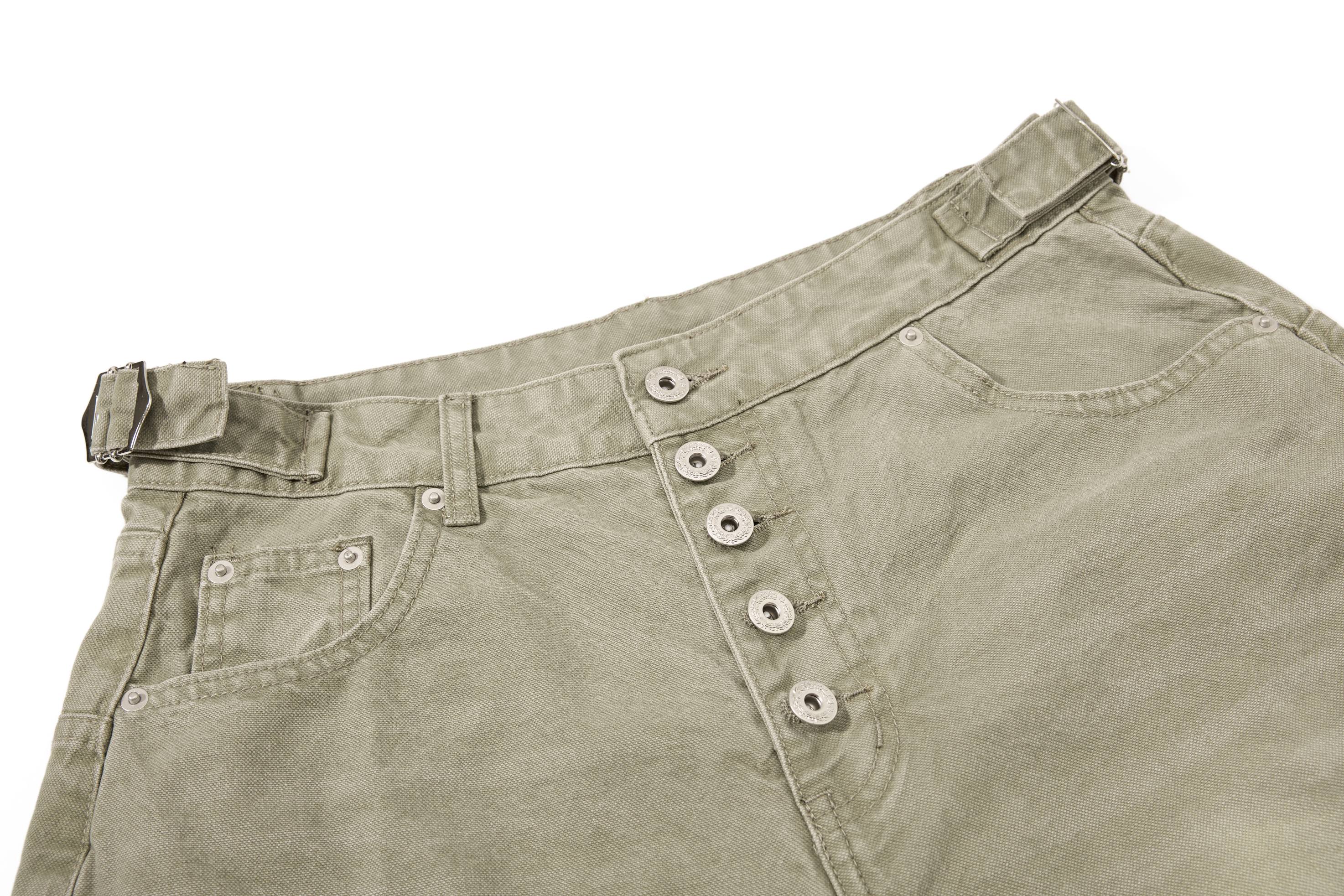 Omirad Vintage Wide-Leg Denim Shorts
