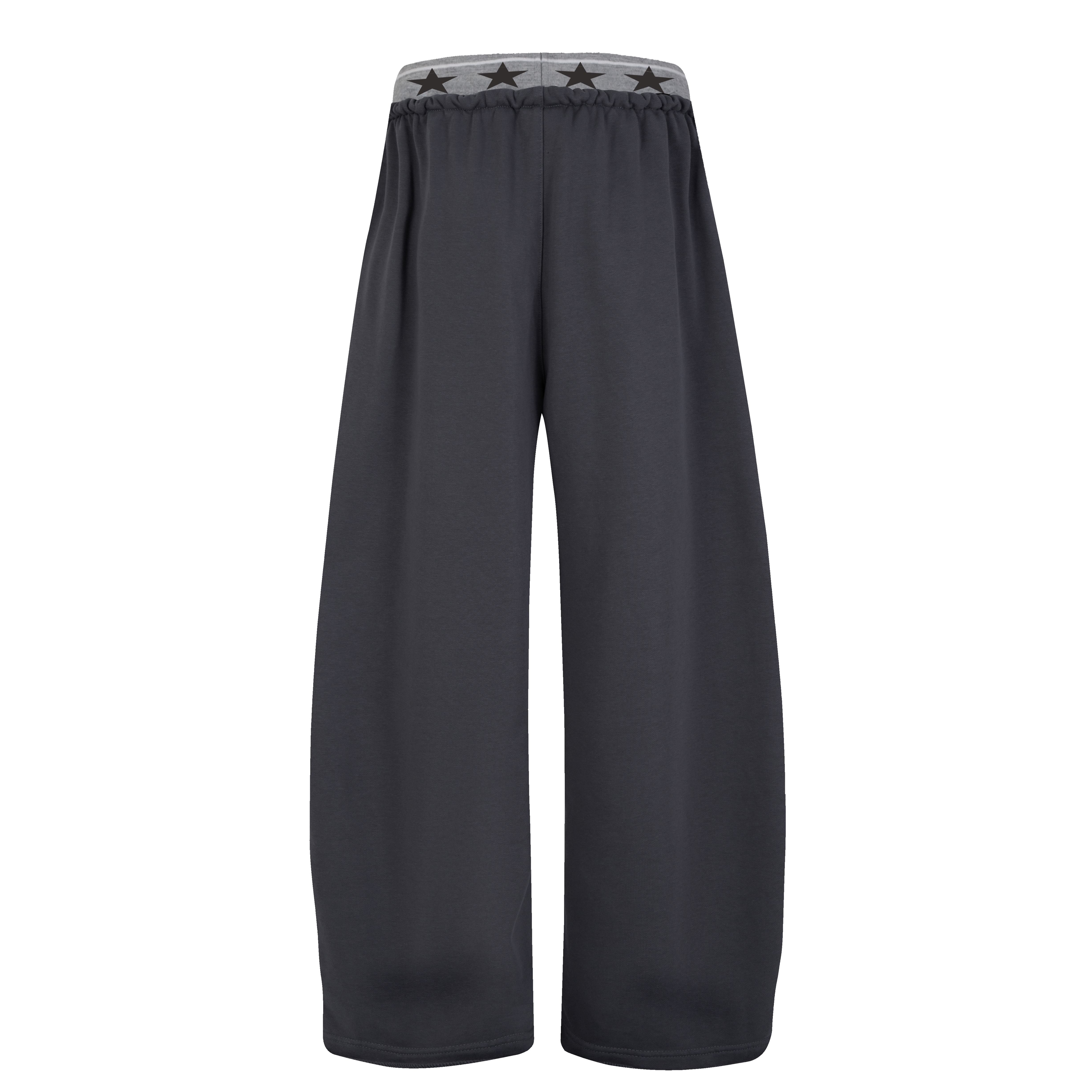 Omirad Star Patch Wide-Leg Sweatpants