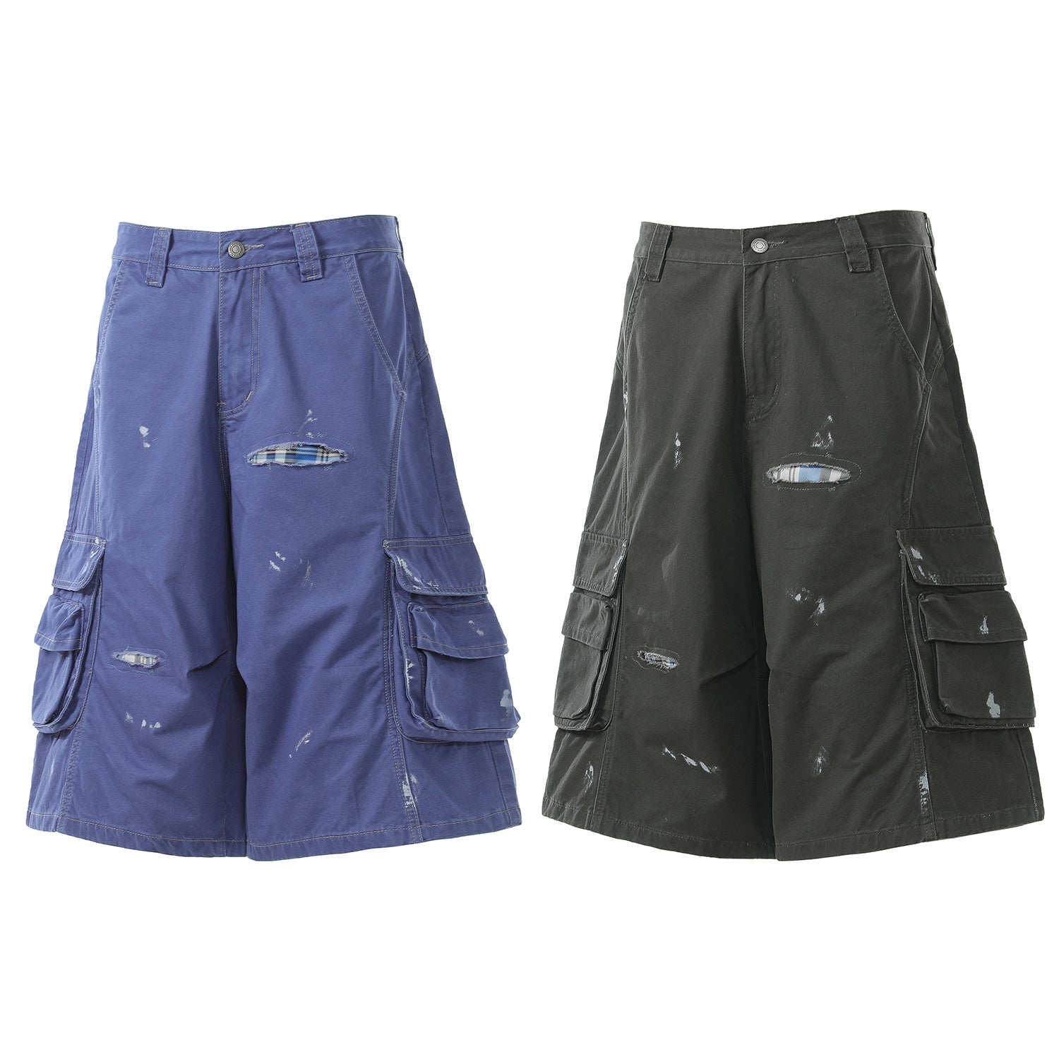 Omirad “Distressed Utility Cargo Shorts”