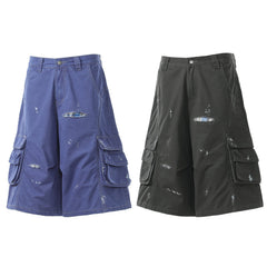 Omirad “Distressed Utility Cargo Shorts”