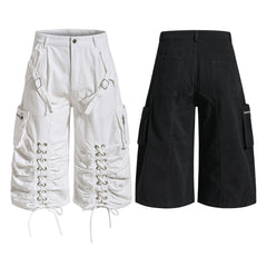 Omirad Lace-Up Utility Cargo Shorts