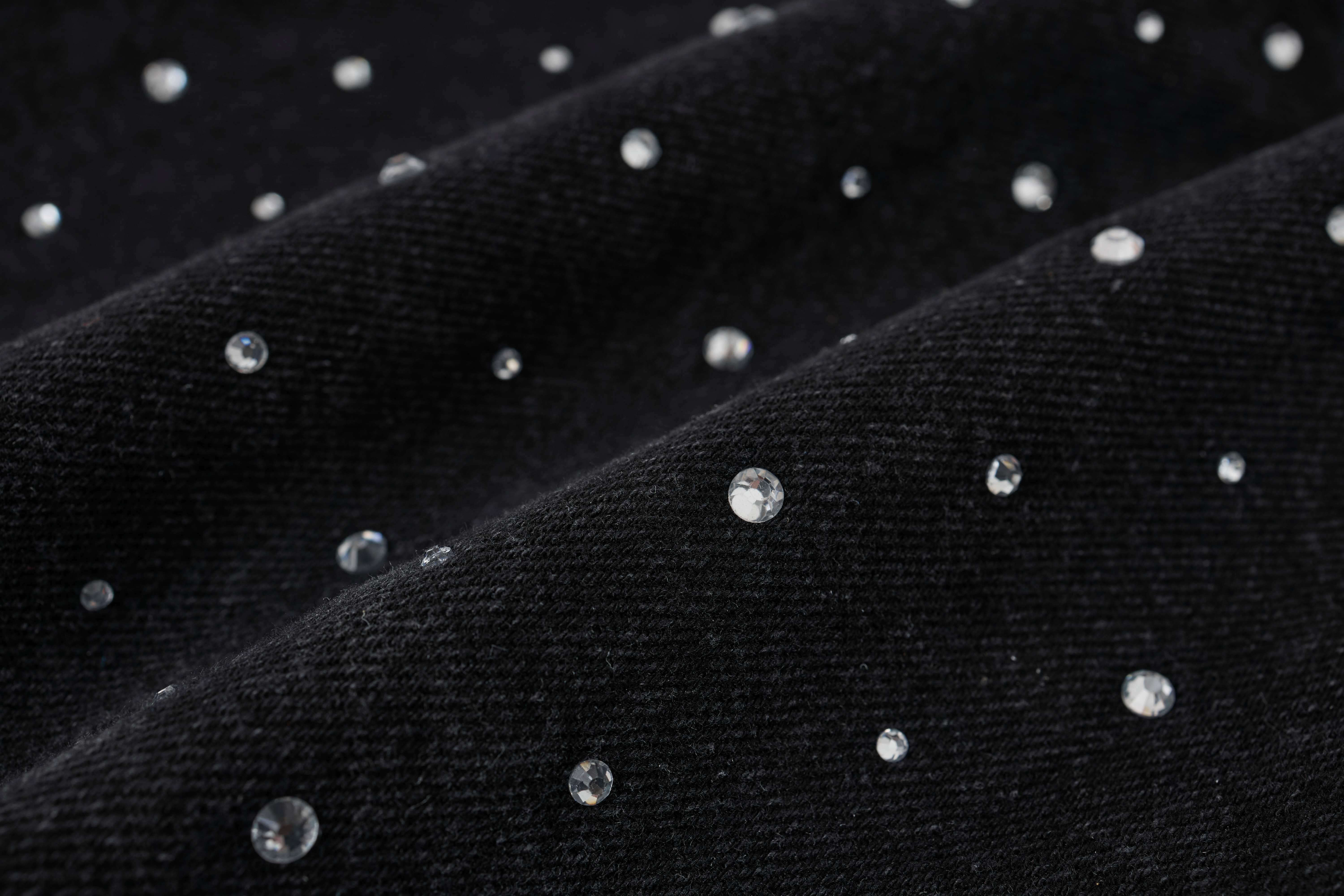 Omirad Pearl Studded Denim Shorts
