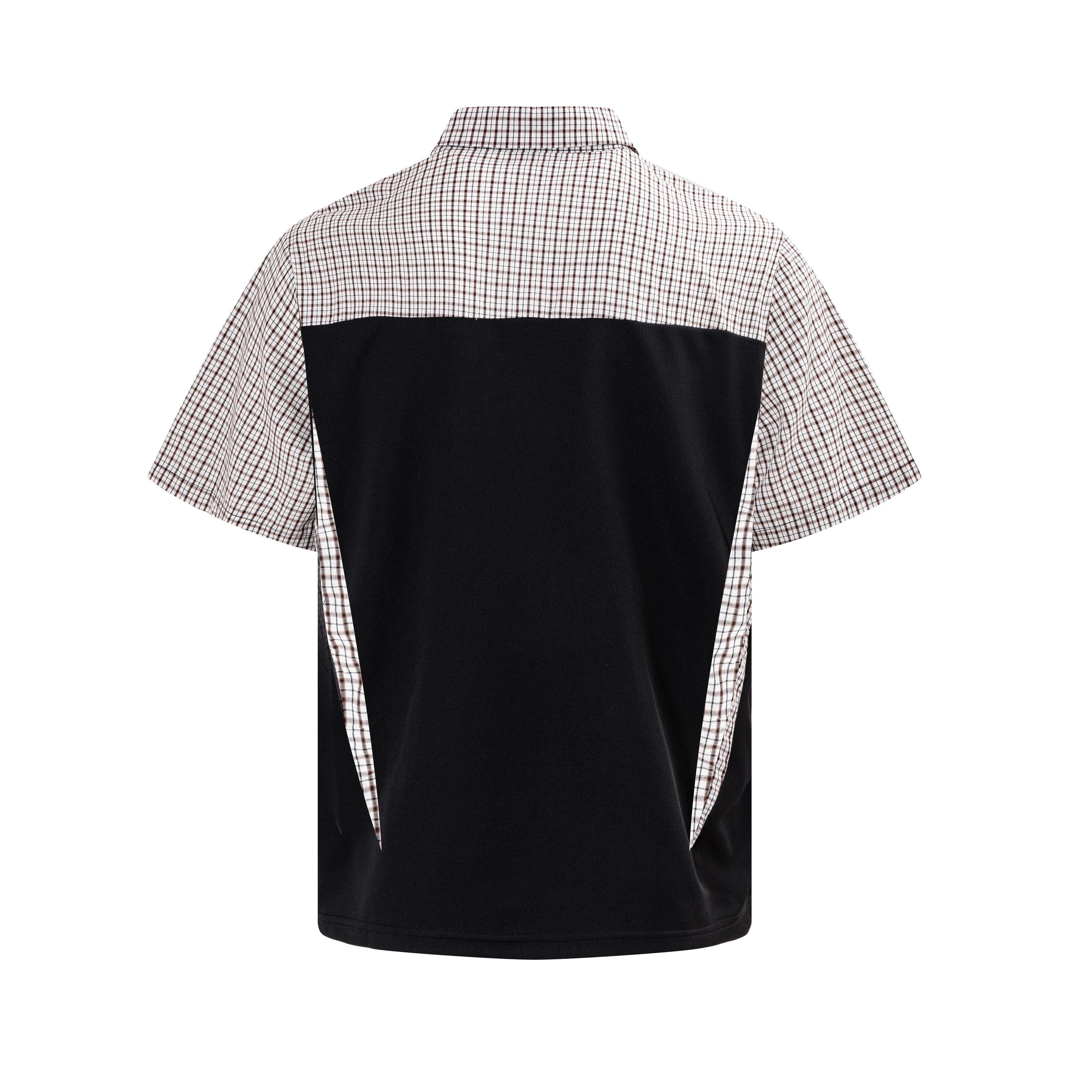 Omirad Vintage Plaid Panel Polo