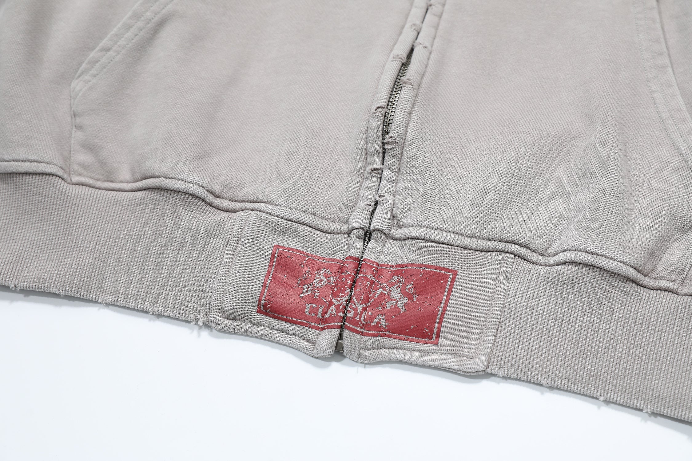 Omirad Vintage Crest Zip Hoodie