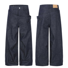 Omirad Layered Waist Wide-Leg Jeans