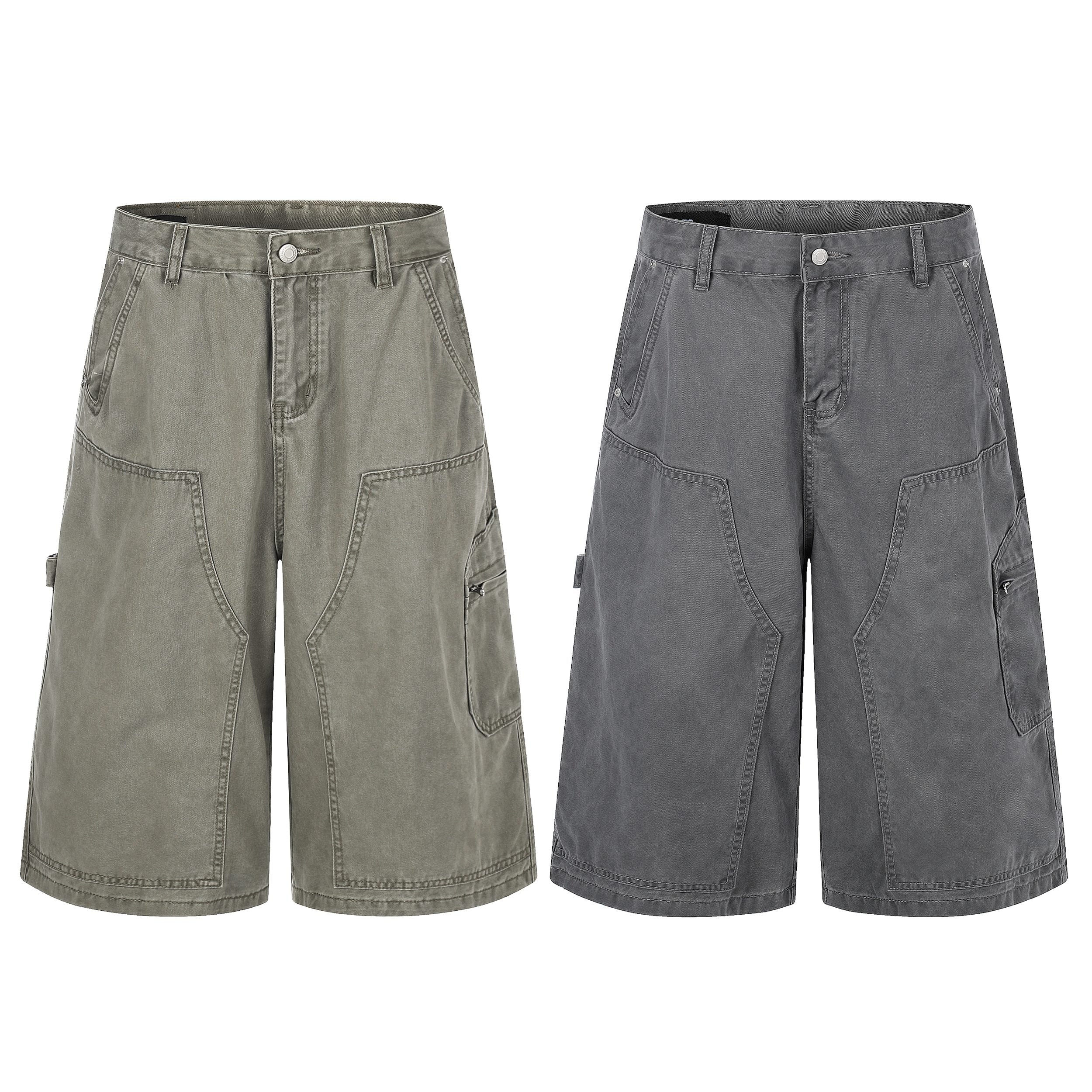Omirad Vintage Utility Denim Shorts