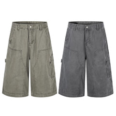 Omirad Vintage Utility Denim Shorts