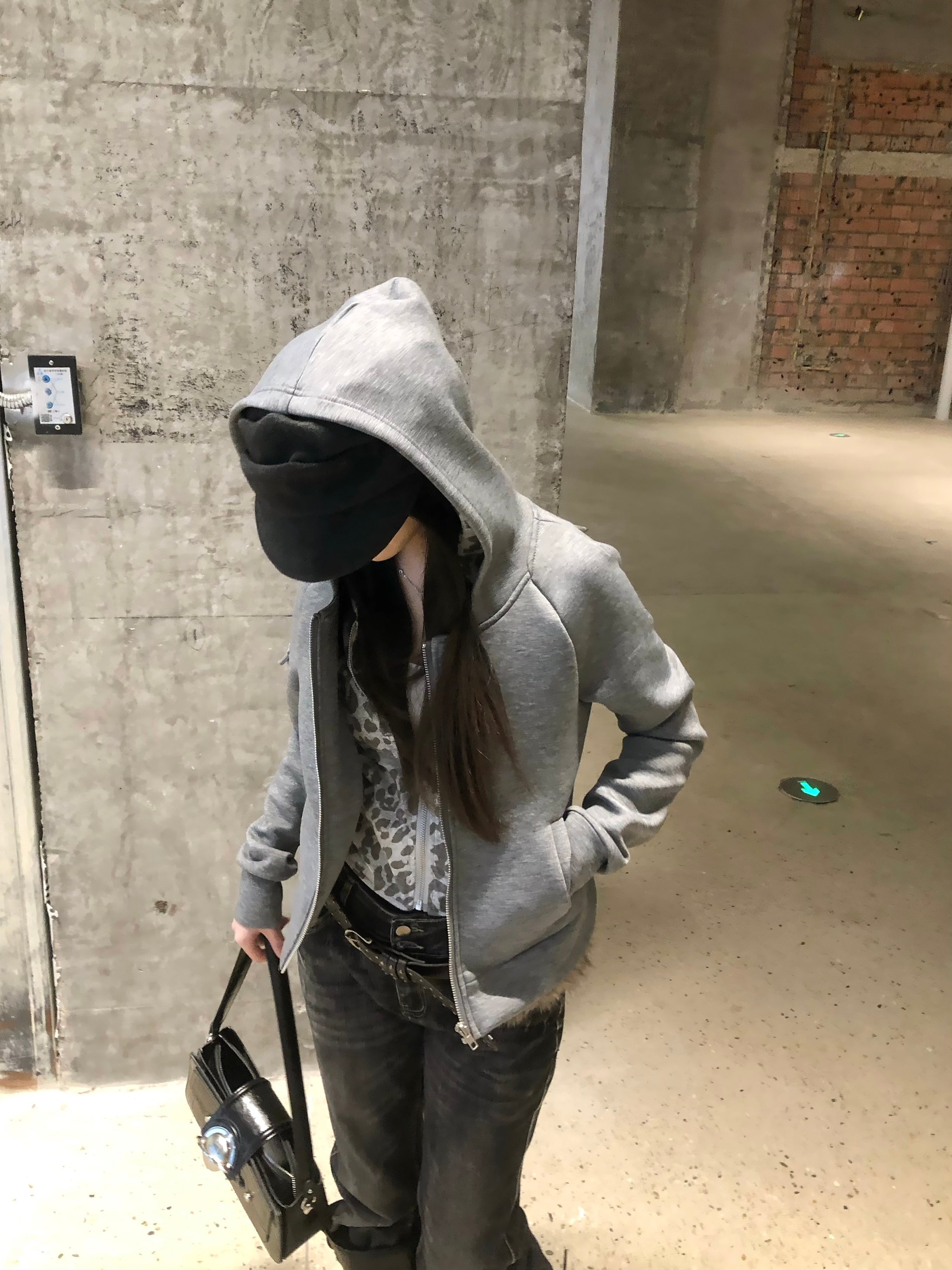 Omirad Layered Zip-Up Hoodie