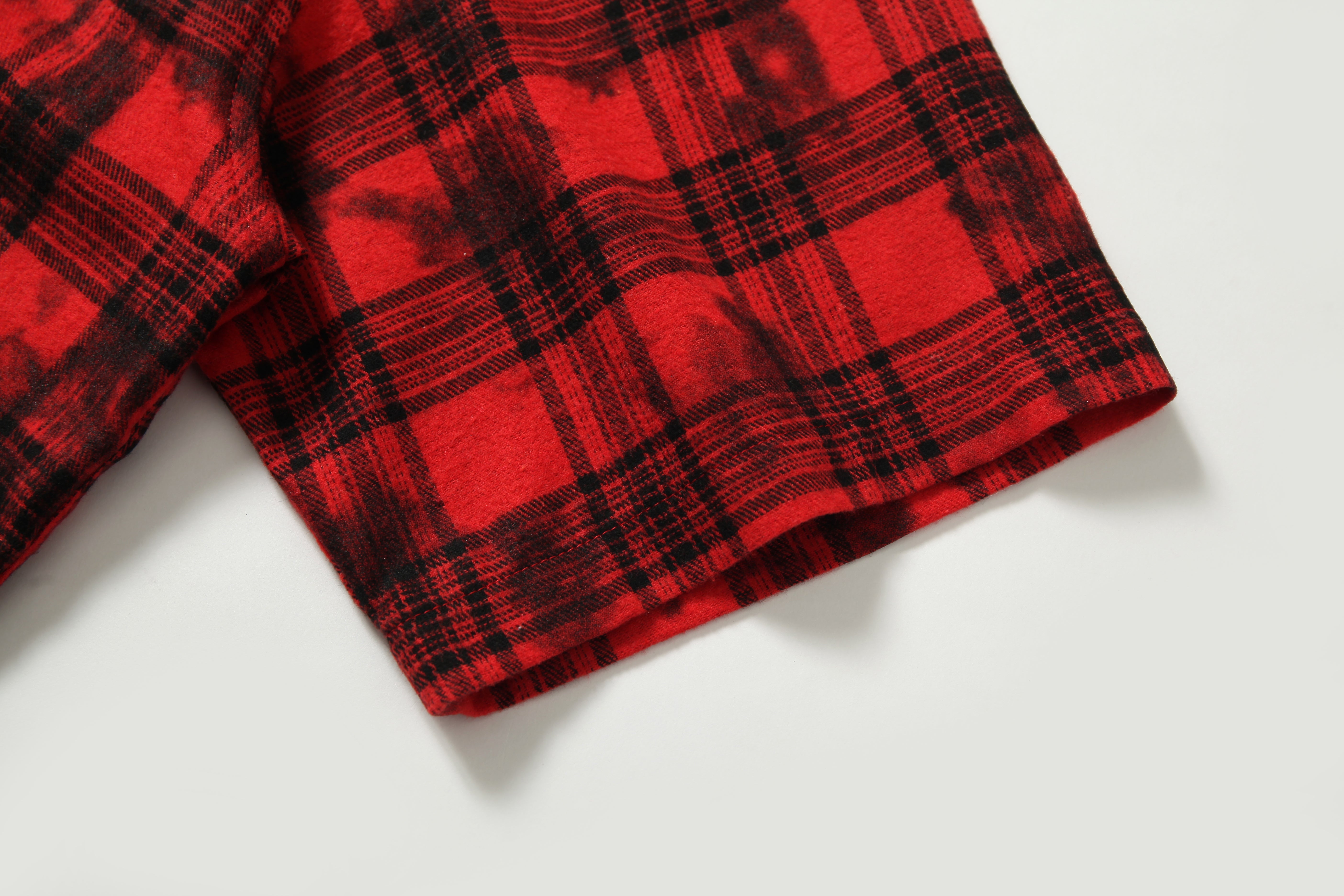 Omirad Punk Plaid Graphic Shirt