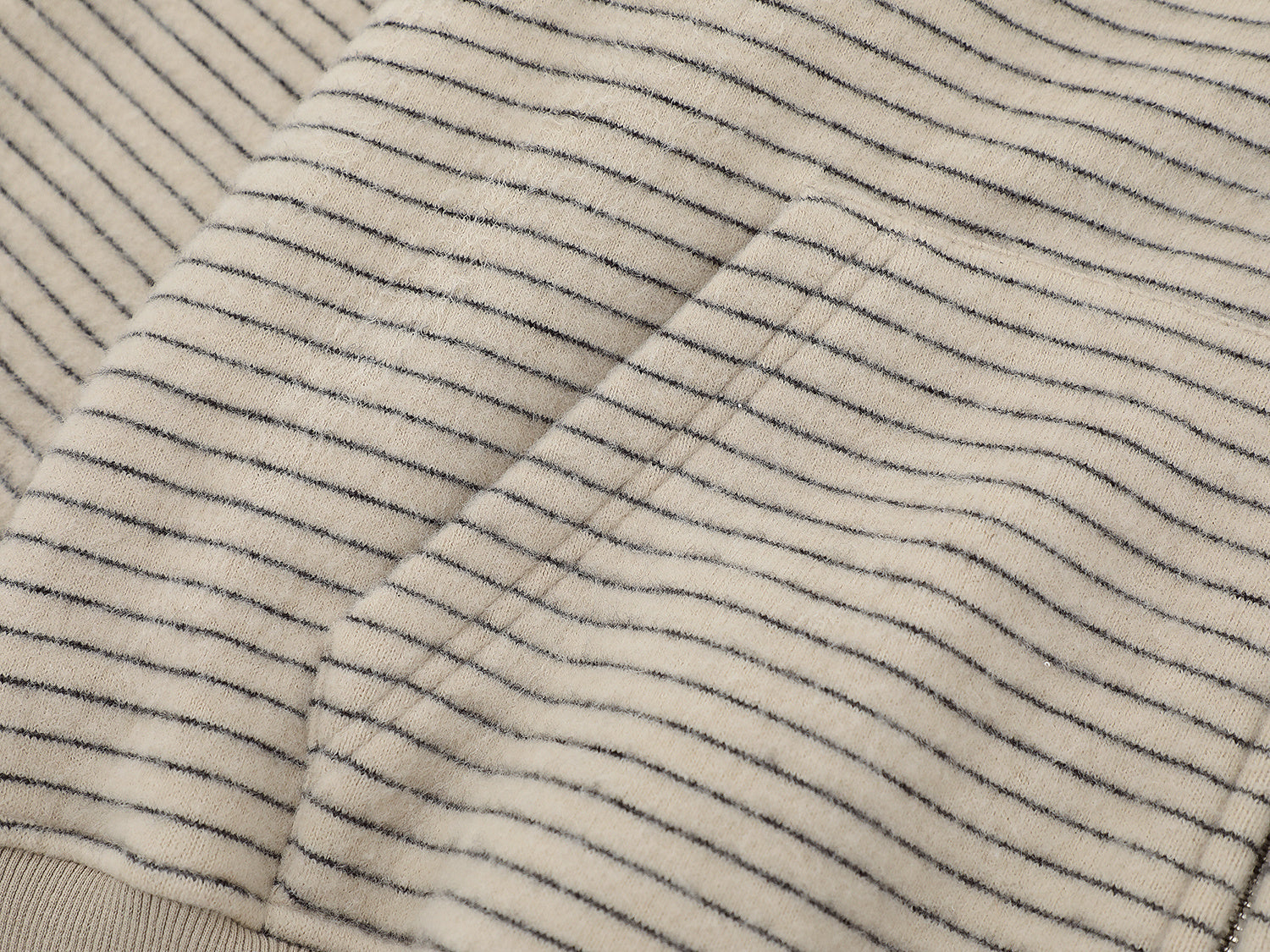 Omirad Striped Knit Zip Hoodie