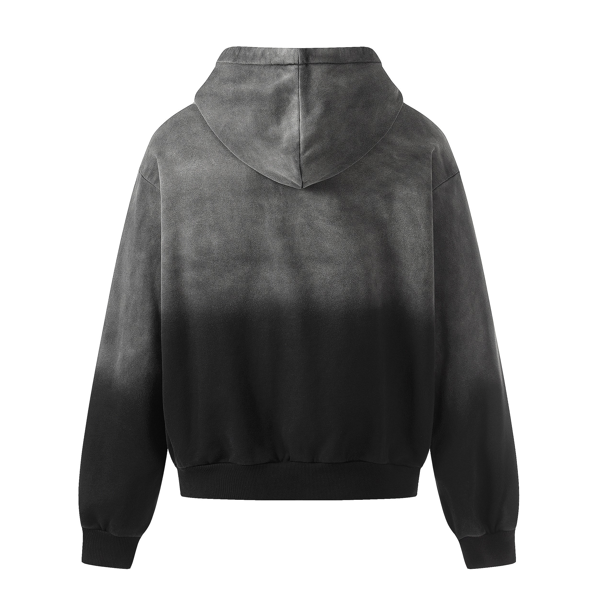 Omirad Gradient Graphic Zip-Up Hoodie