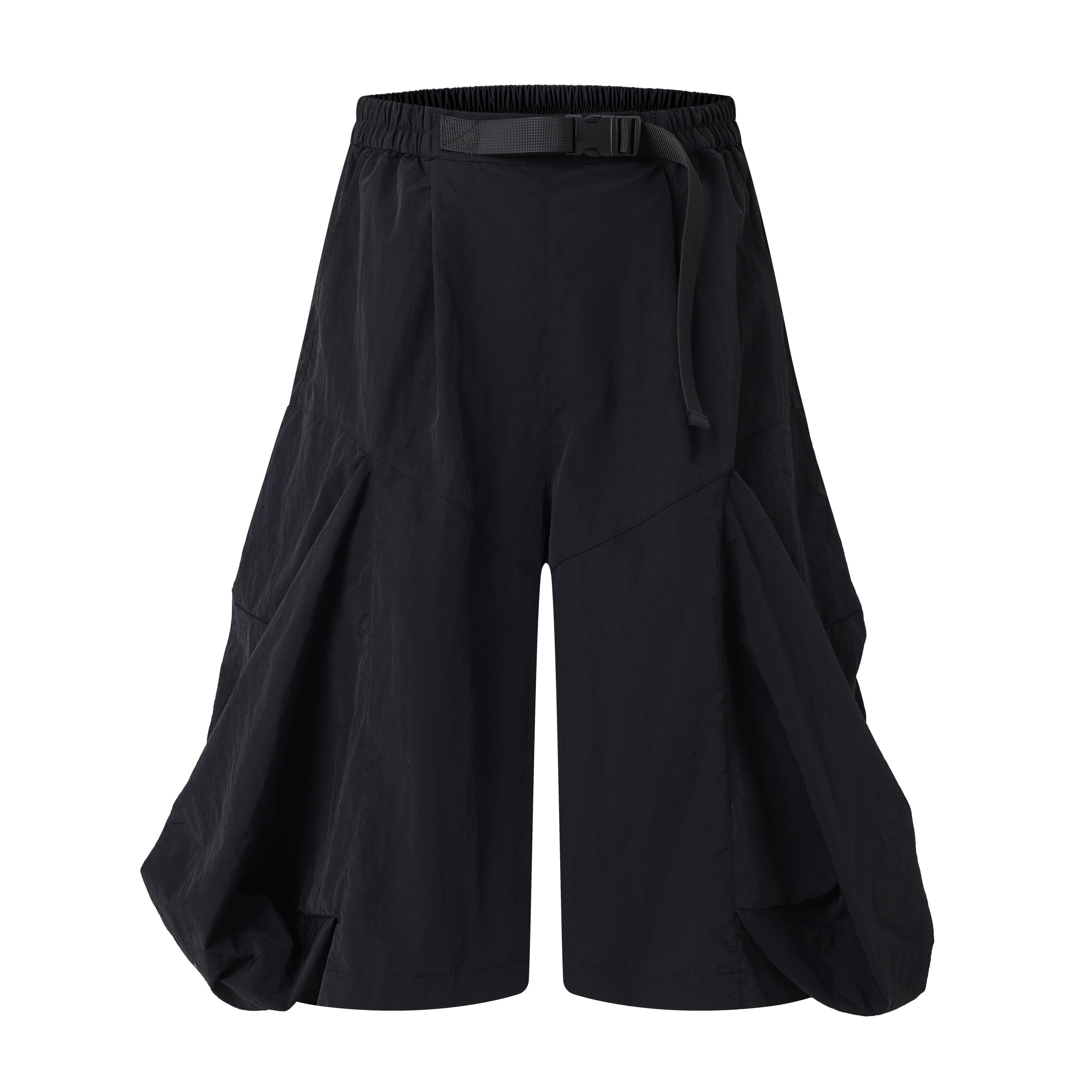 Omirad Draped Wide-Leg Shorts